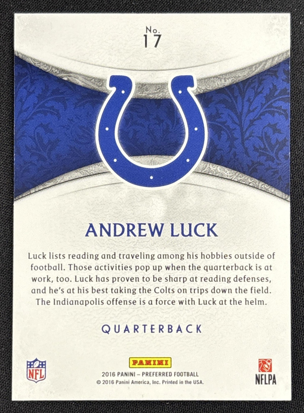 Andrew Luck 2016 Panini Crown Royale Light /99 Colts