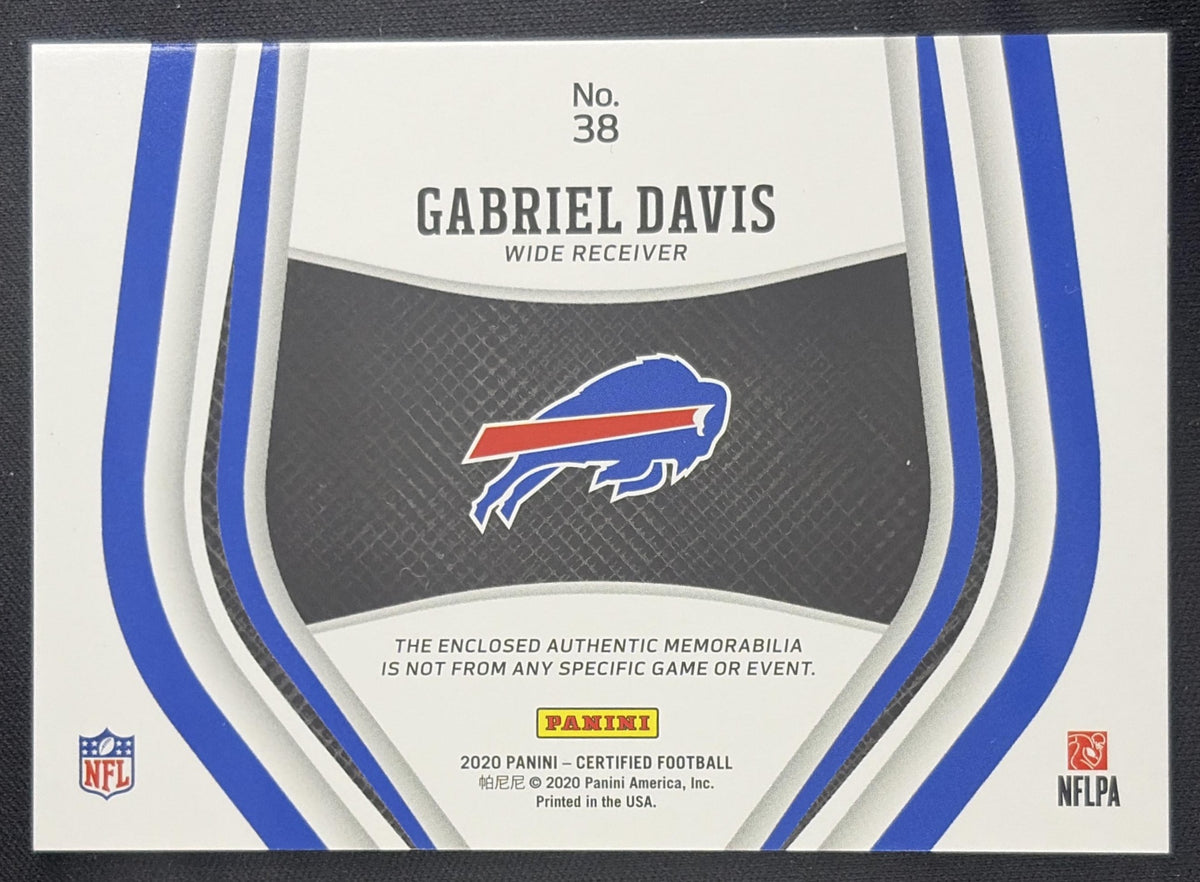 Gabriel Davis 2020 Panini Certified New Generation Jerseys Mirror Bills Sports Trading Card