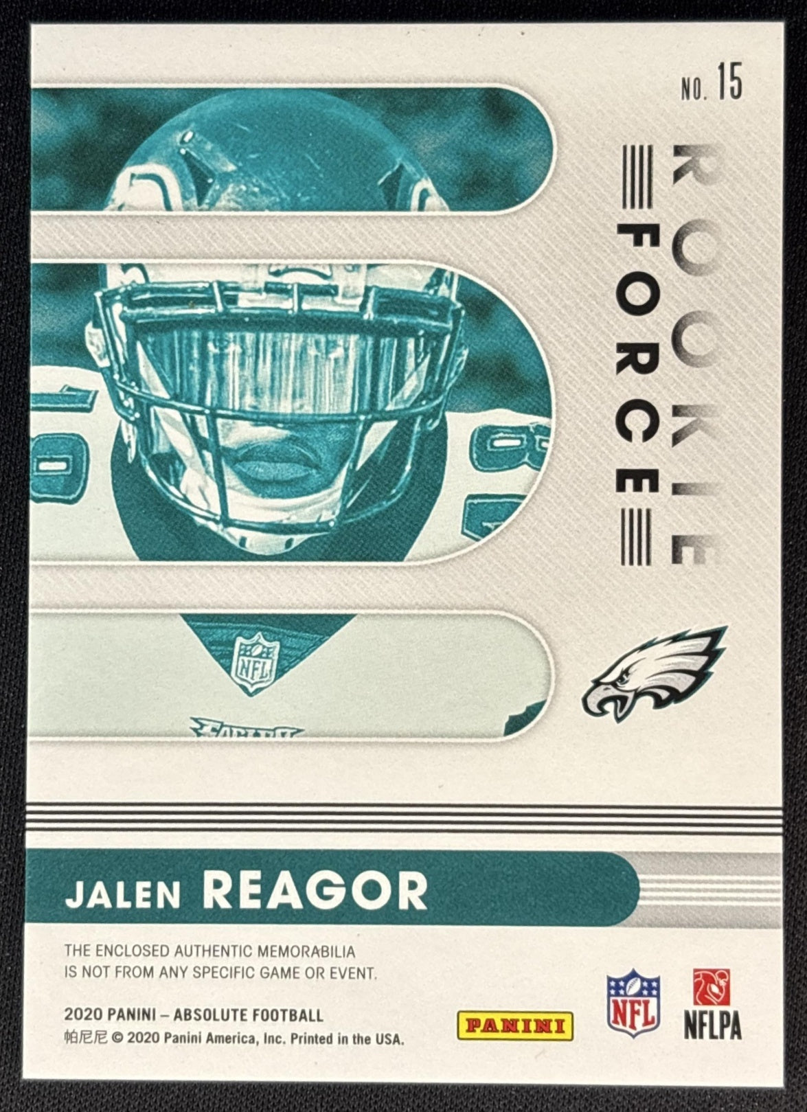 Jalen Reagor 2020 Panini Absolute Rookie Materials Eagles