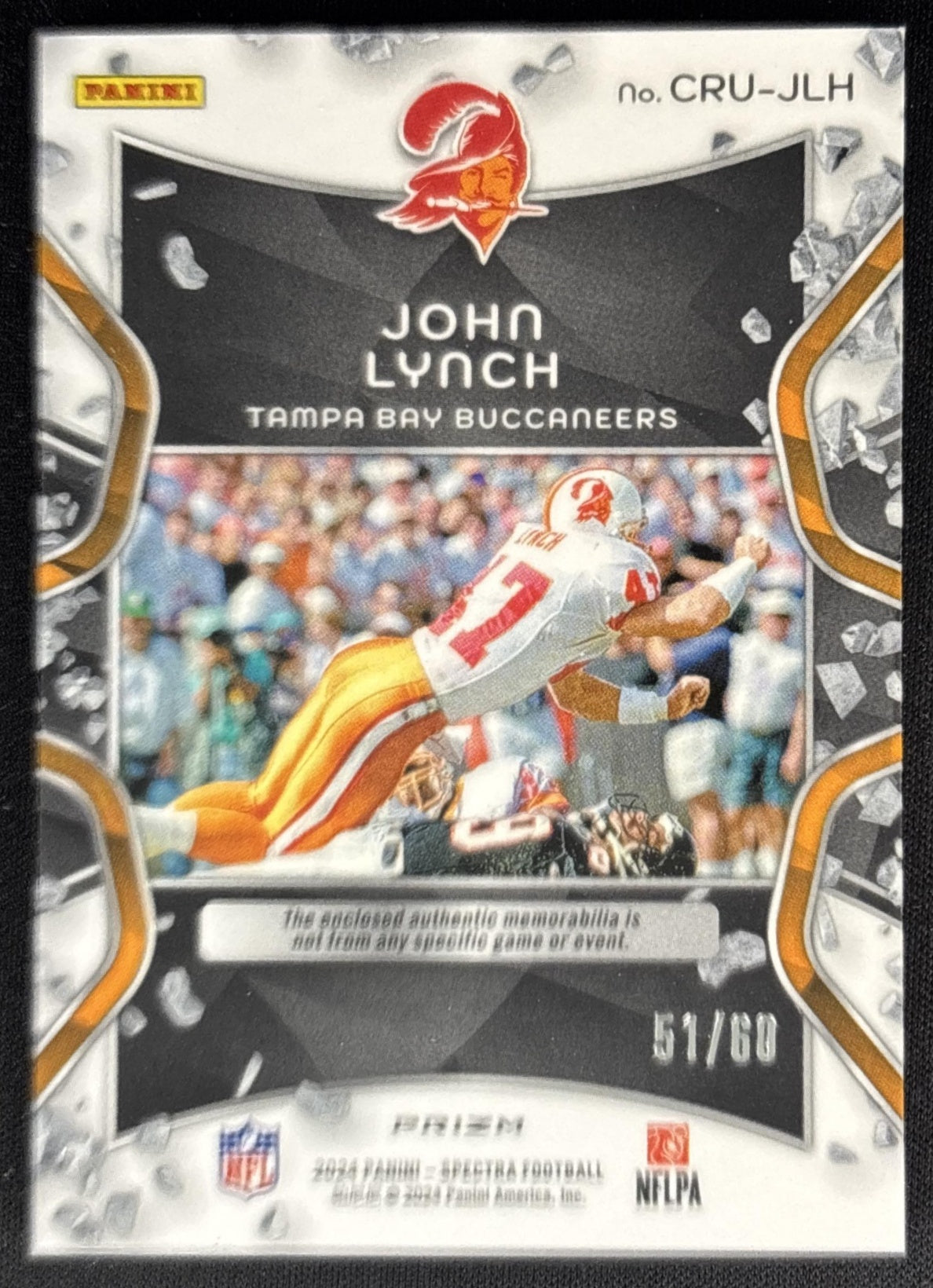 John Lynch 2024 Panini Spectra Crush Blue Neon /60