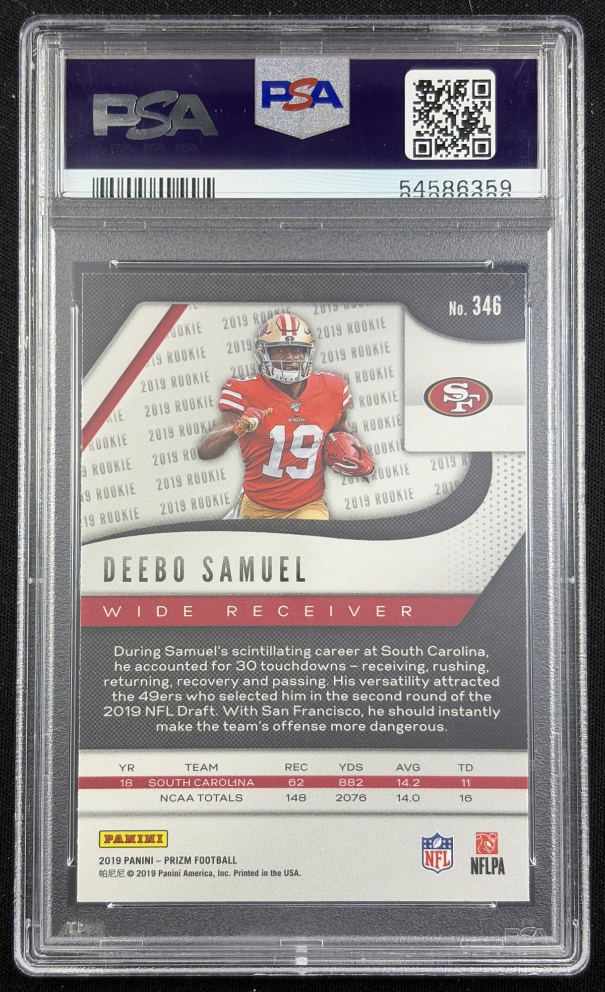 Deebo Samuel 2019 Panini Prizm PSA 10 49ers