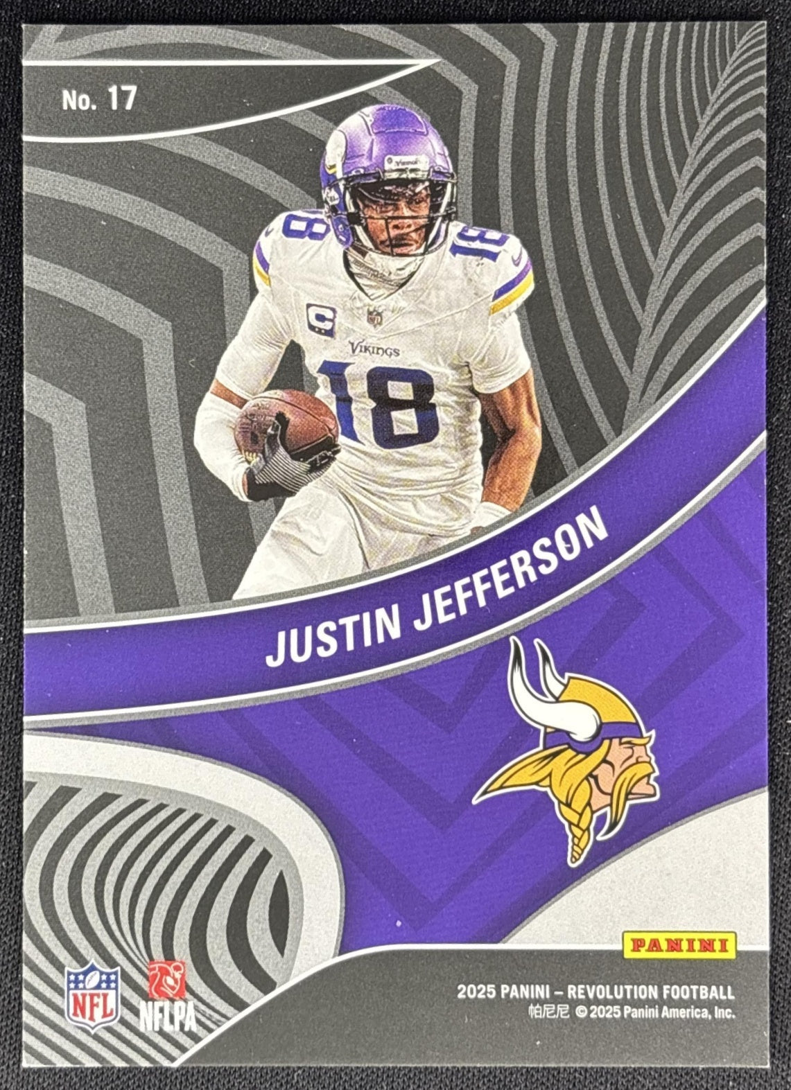 Justin Jefferson 2025 Panini Revolution Showstoppers Vikings Sports Trading Cards