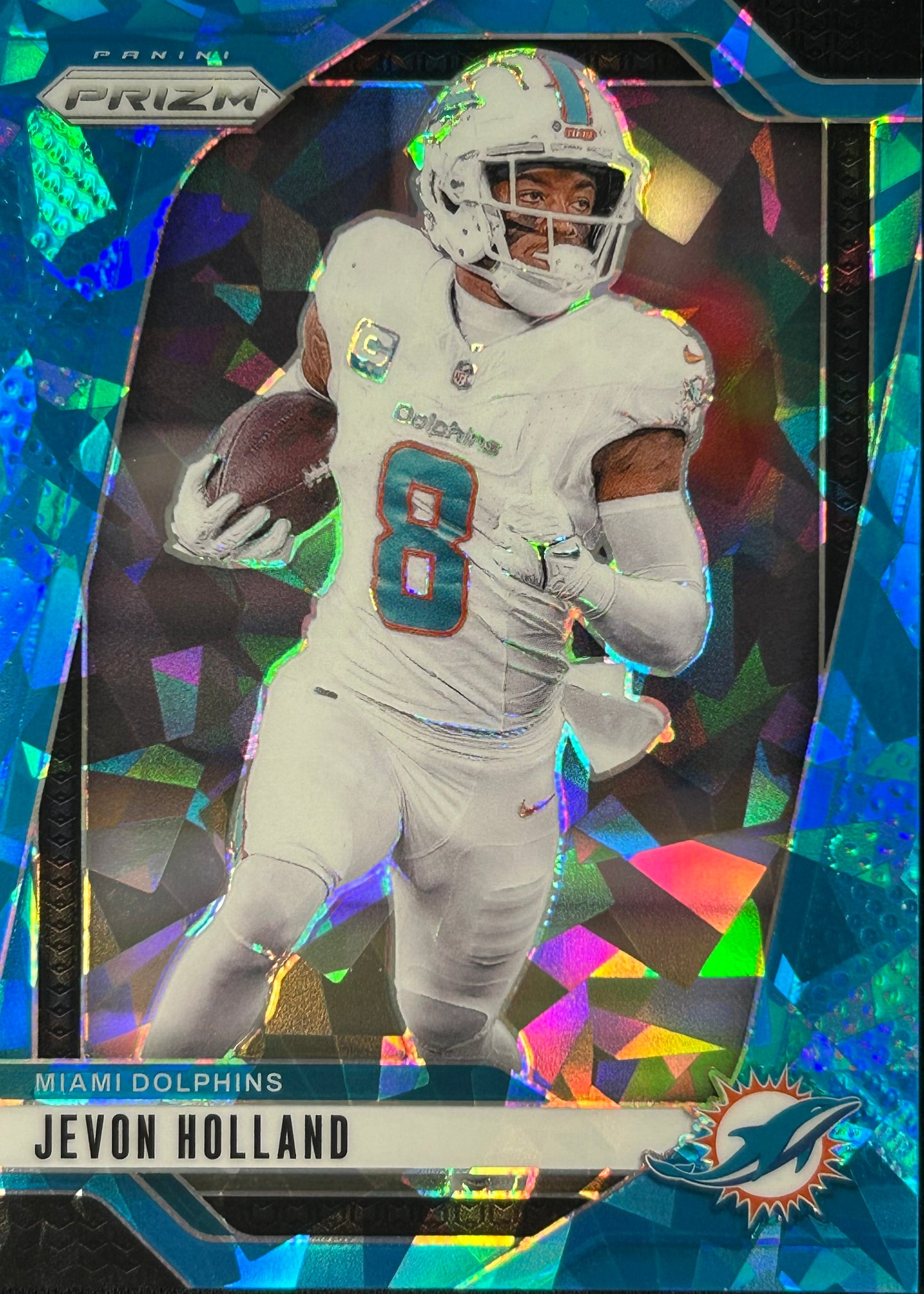 Jevon Holland Prizm Blue Ice /99 Dolphins