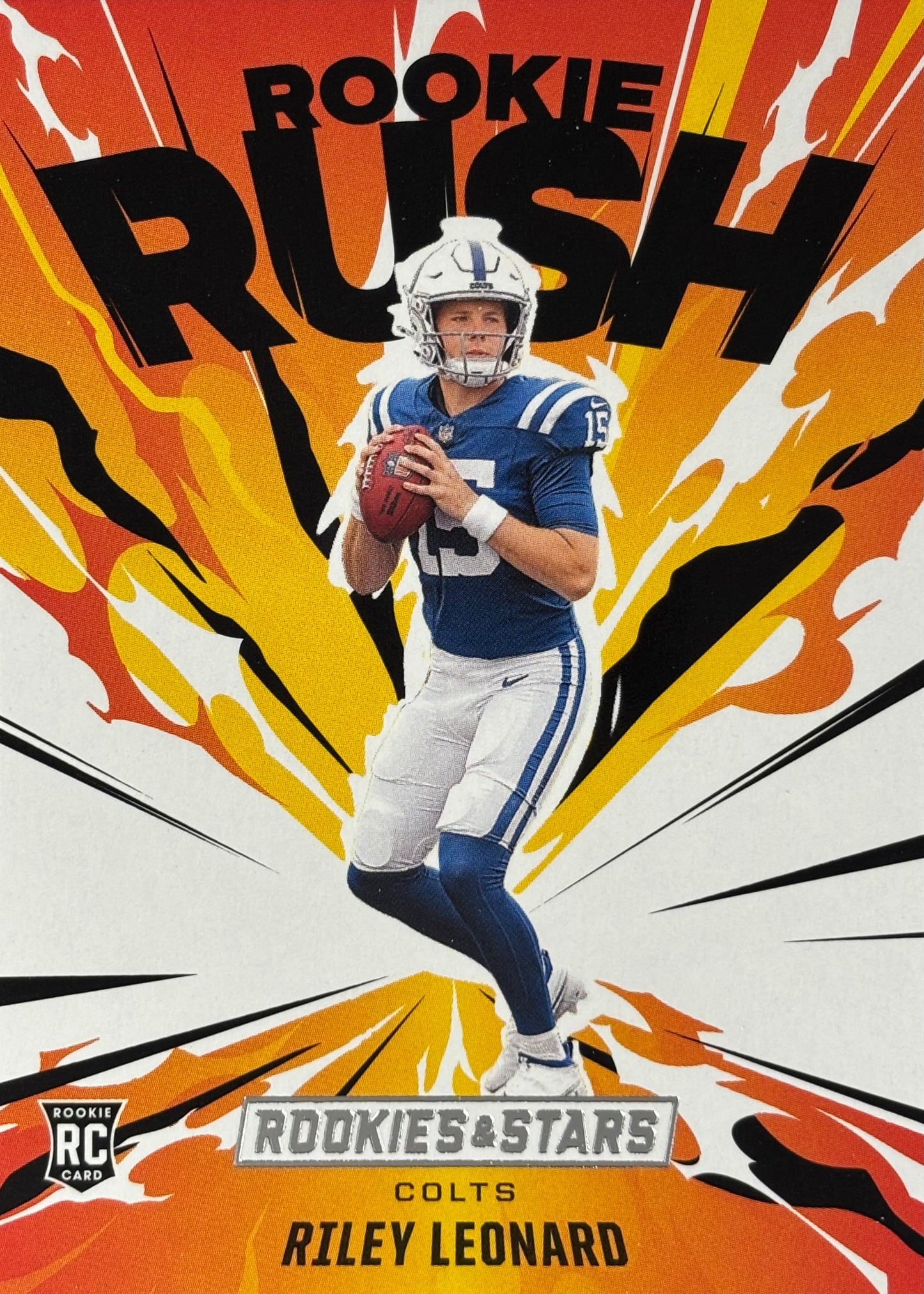 Riley Leonard Rookie Rush Colts Sports Card