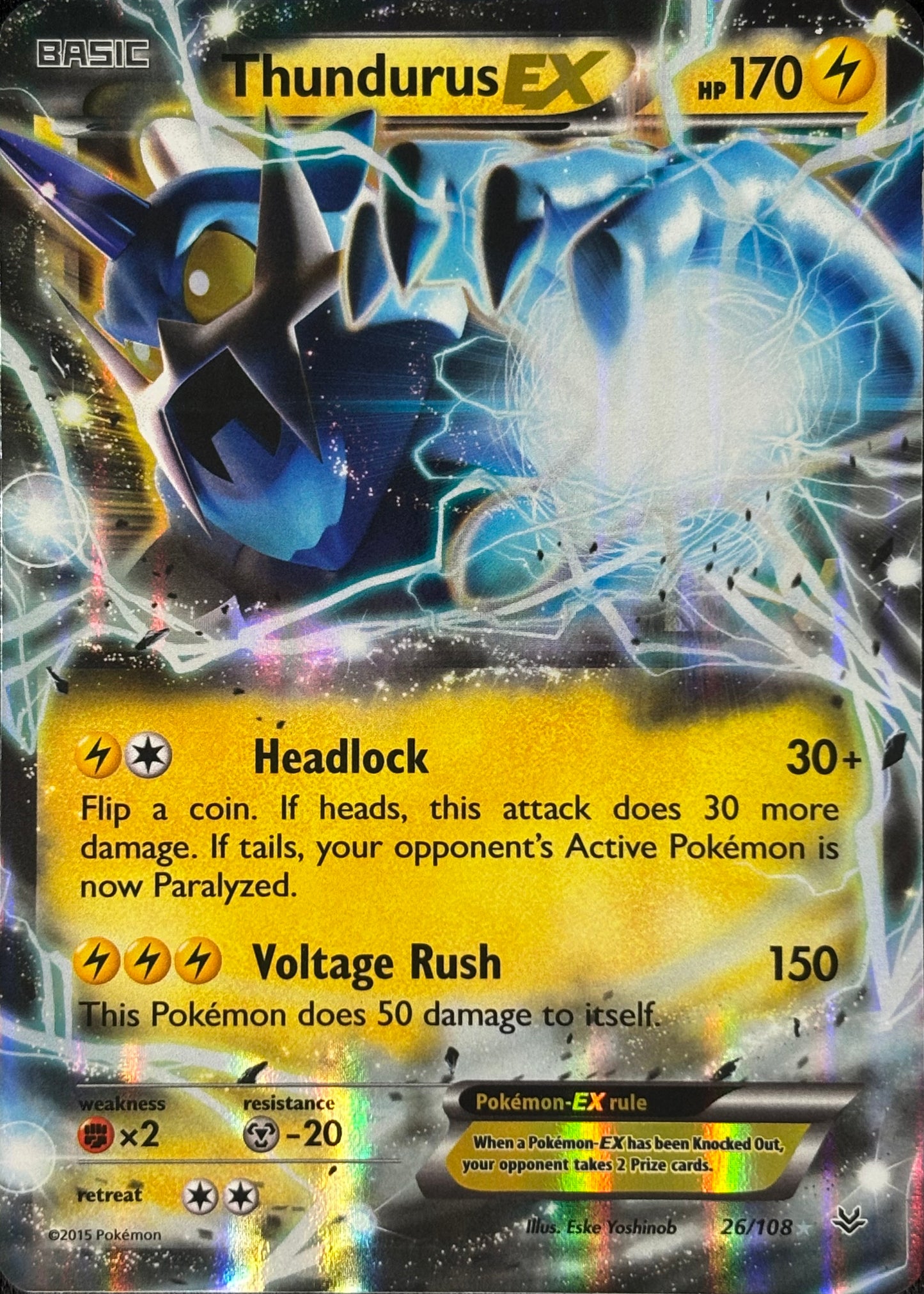 Thundurus EX Pokémon 26/108