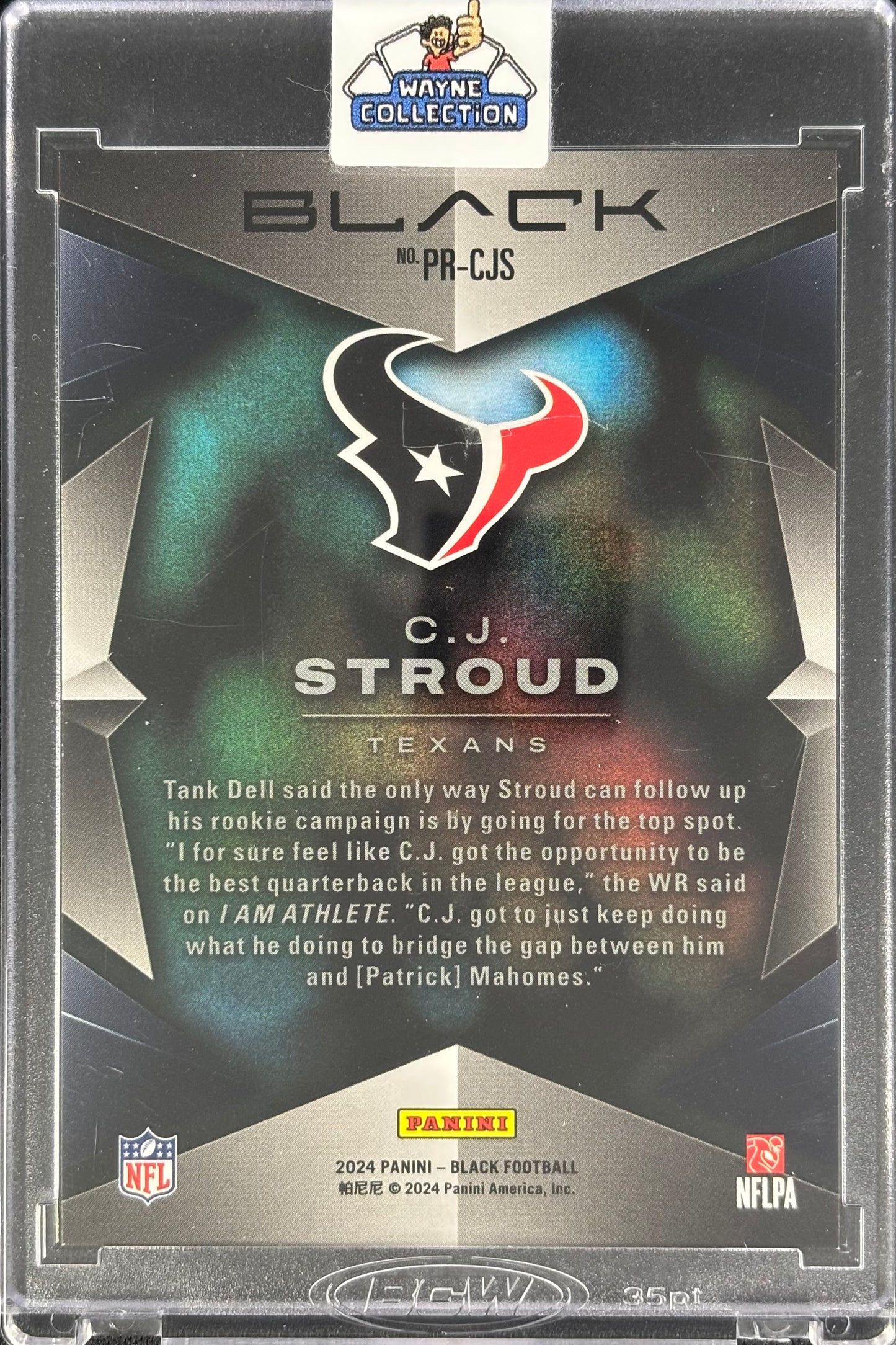 CJ Stroud Black Prolific Texans (In Mag)