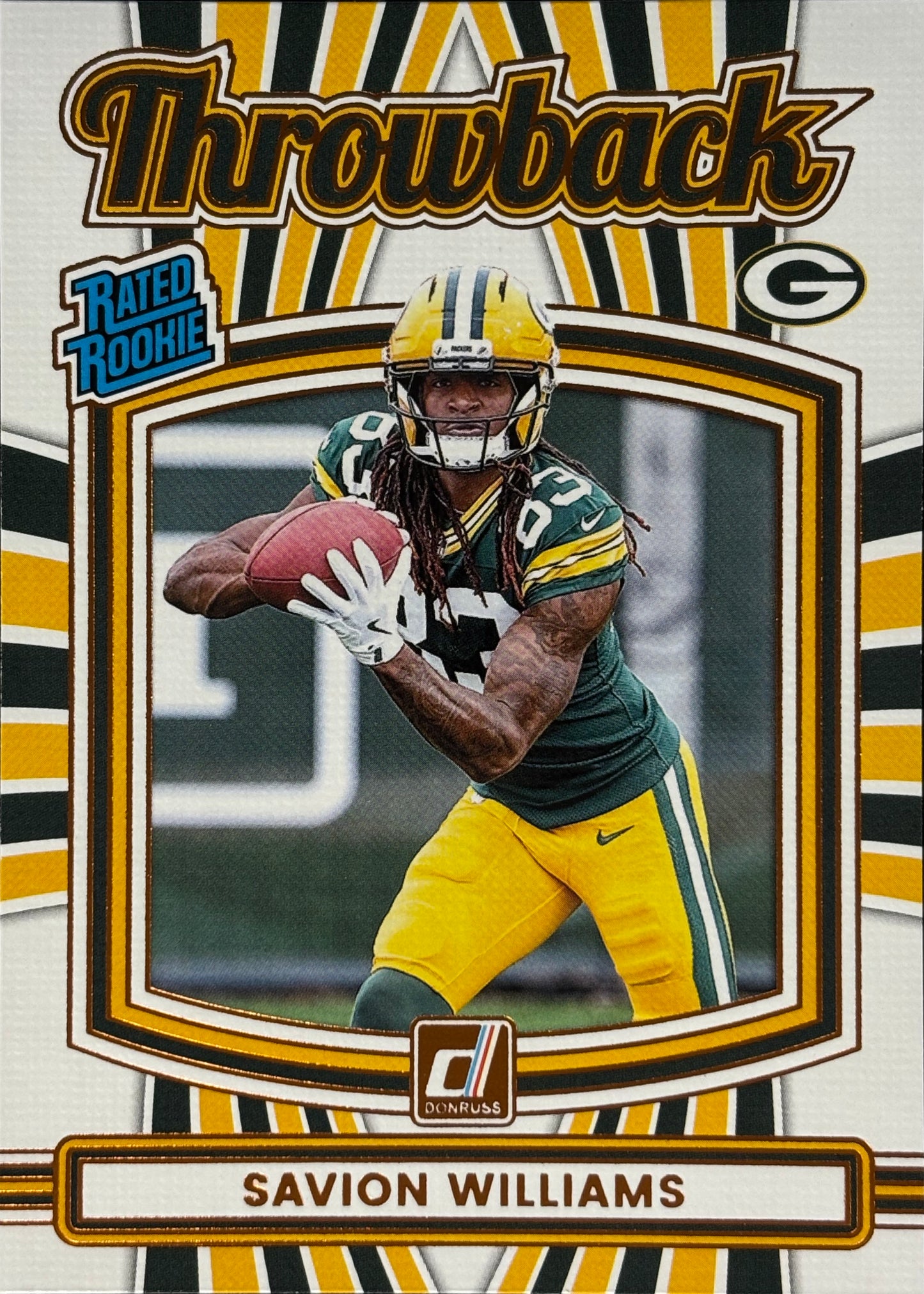 Savion Williams Throwback Rookie Packers
