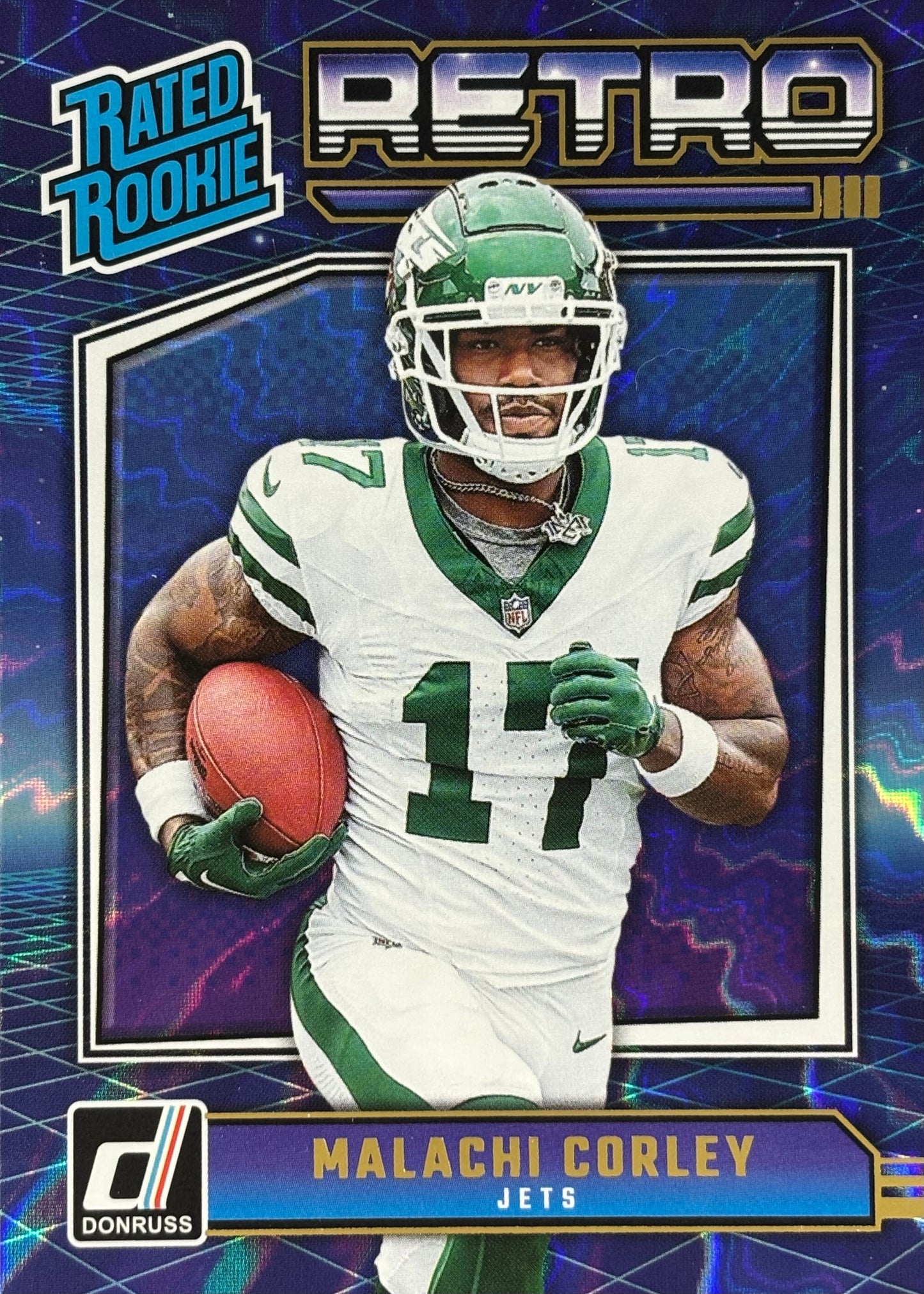 Malachi Corley Donruss The Retro Rookie Jets