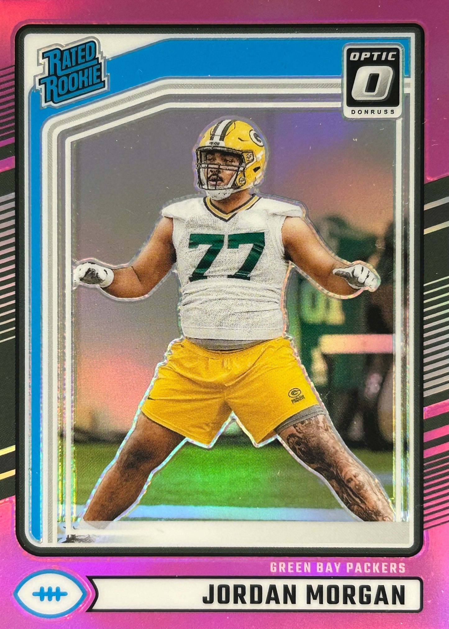 Jordan Morgan Optic Pink Rookie Packers