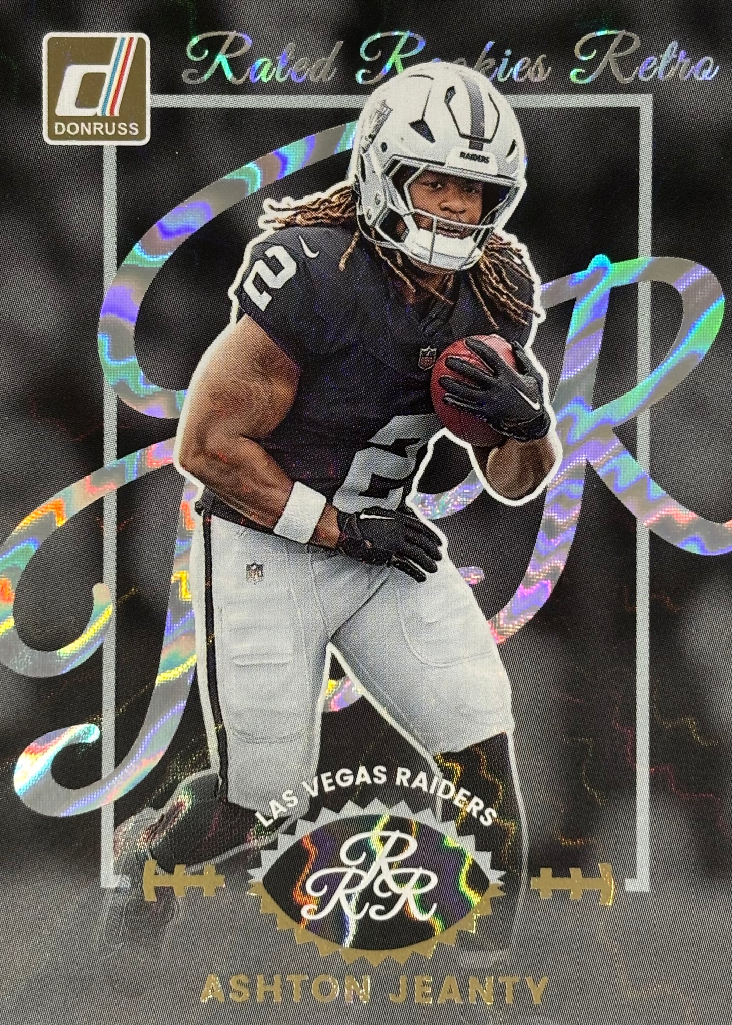 Ashton Jeanty Rated Rookie Retro Raiders Sports Card