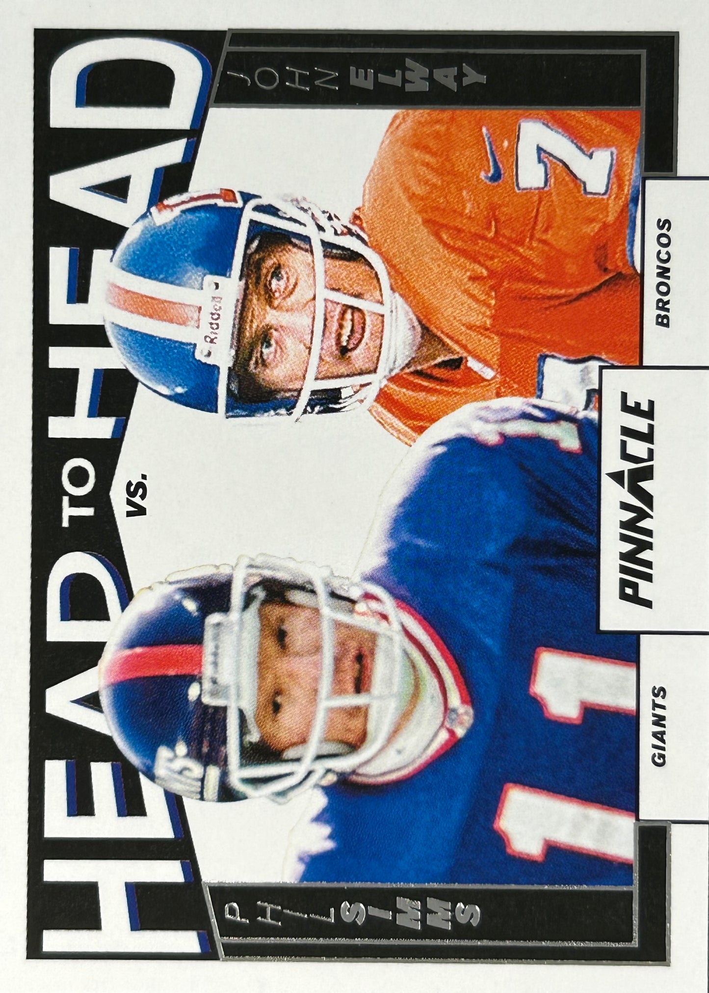 Phil Simms John Elway Head to Head Broncos Giants