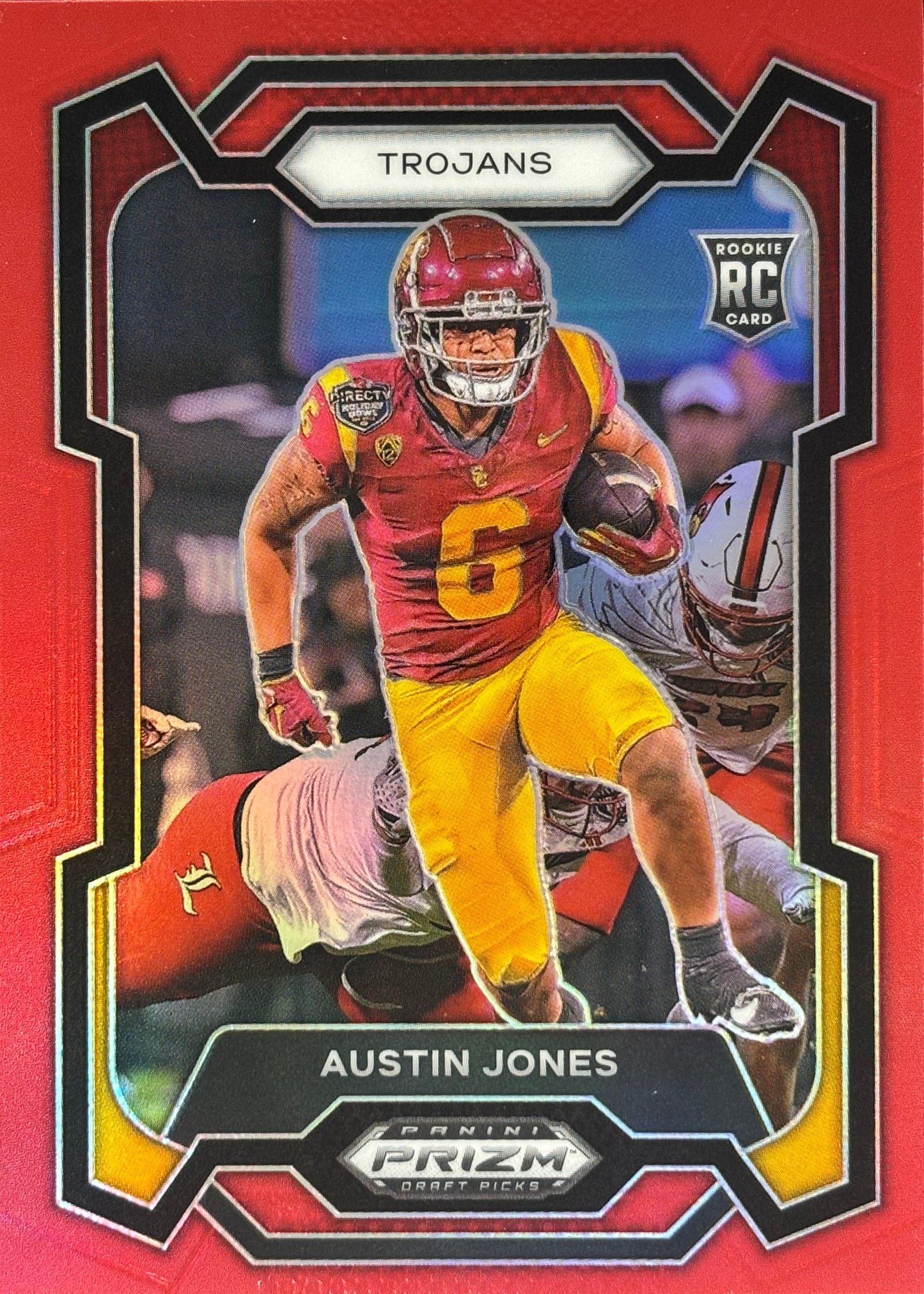 Austin Jones Prizm Draft Red /199 Rookie Commanders