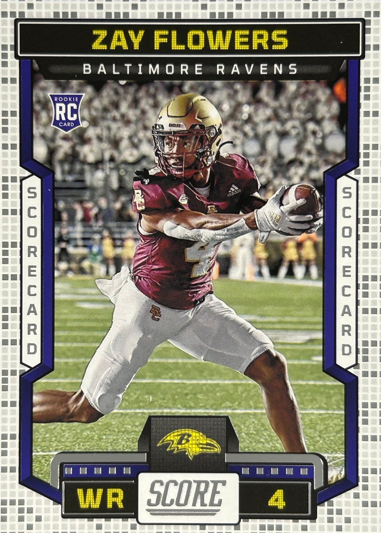 Zay Flowers Score Scoreboard Rookie Ravens