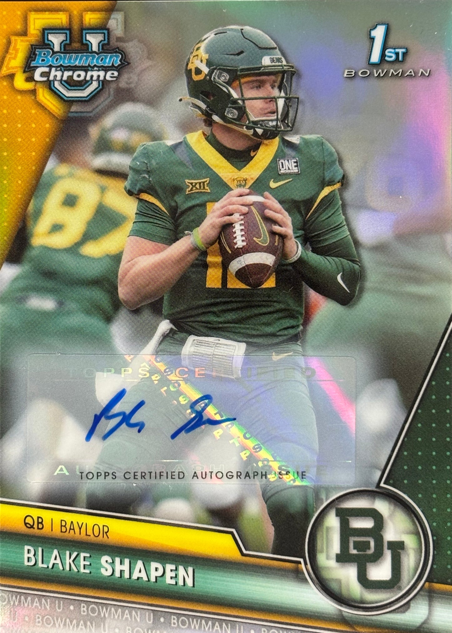 Blake Shapen Bowman U Chrome Auto /499