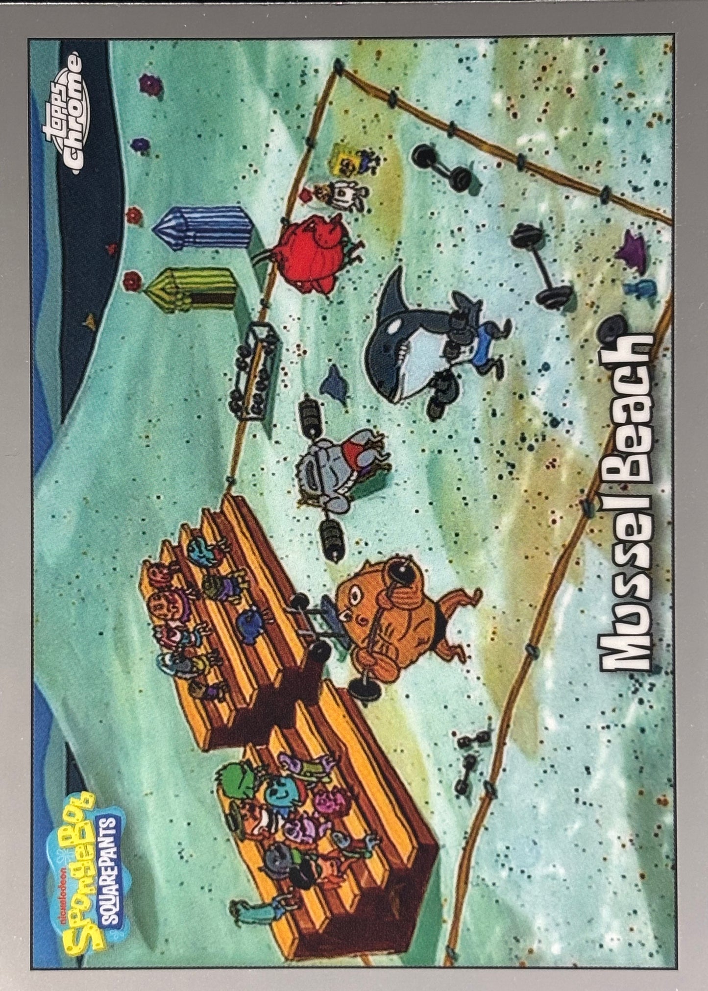 Mussel Beach Topps Chrome SpongeBob