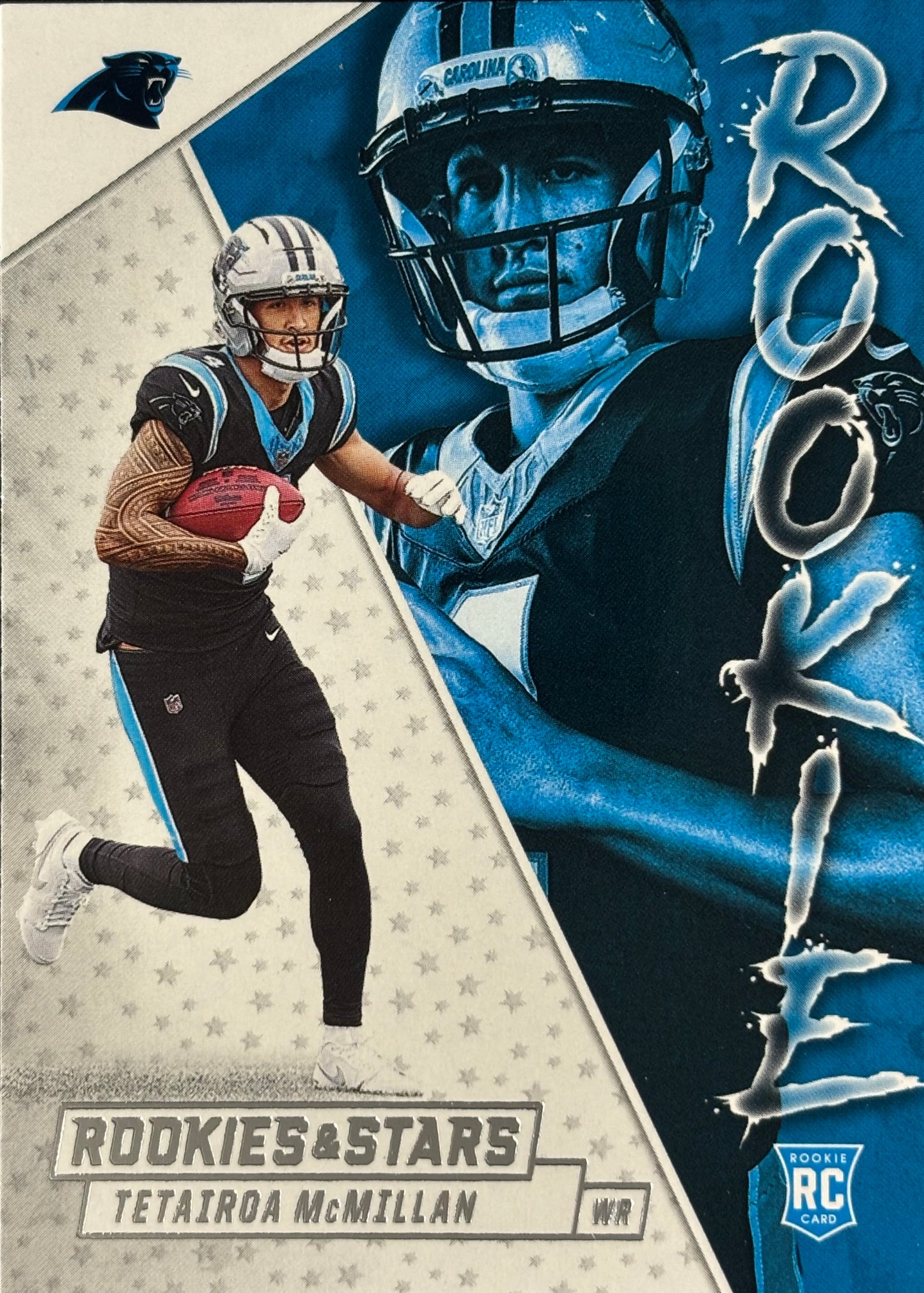 Tetairoa McMillan Exclusive Rookies & Stars Panthers Sports Card