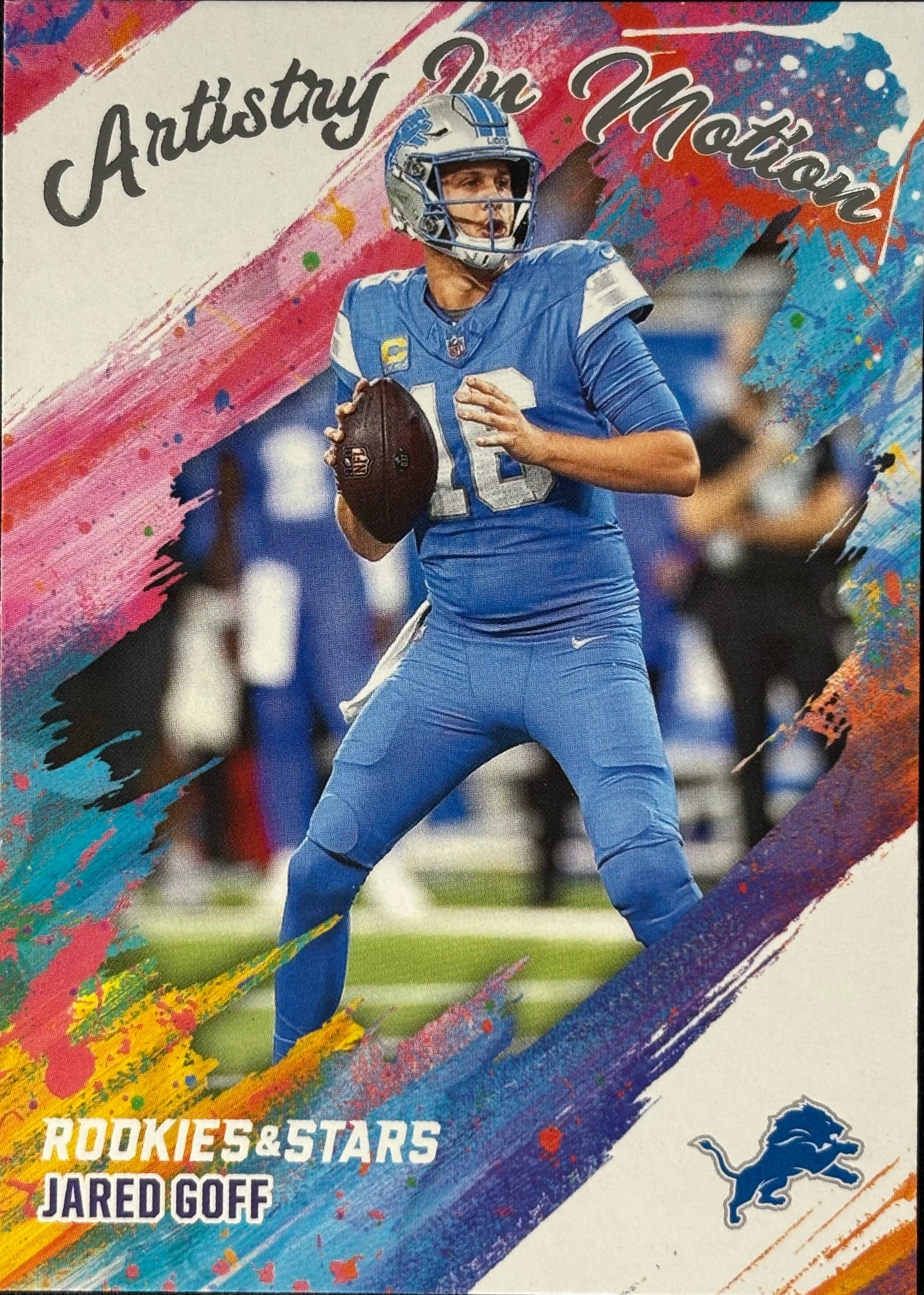 Jared Goff Artistry in Motion Lions Sports Card