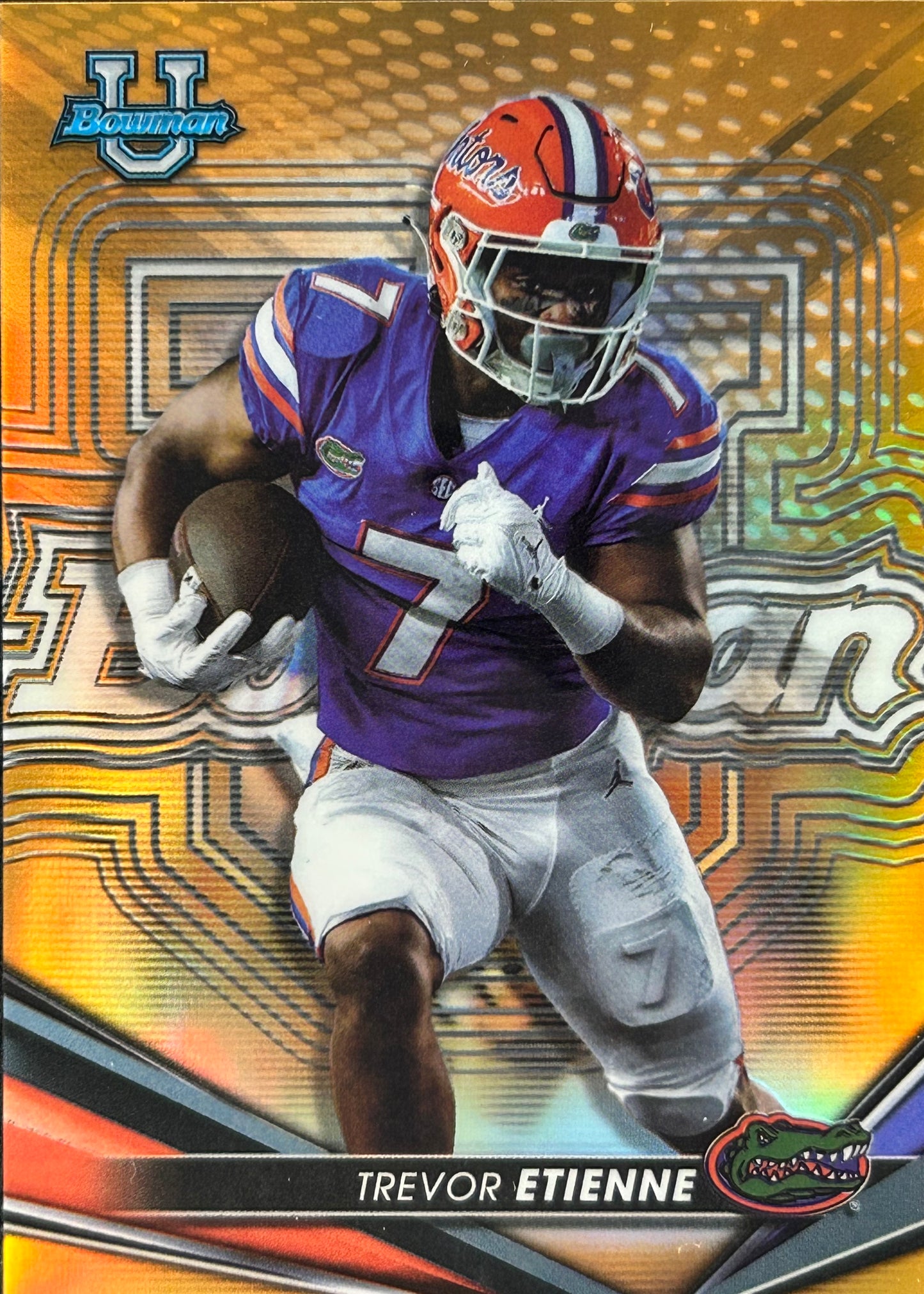 Trevor Etienne Bowman Best Orange /25 Panthers