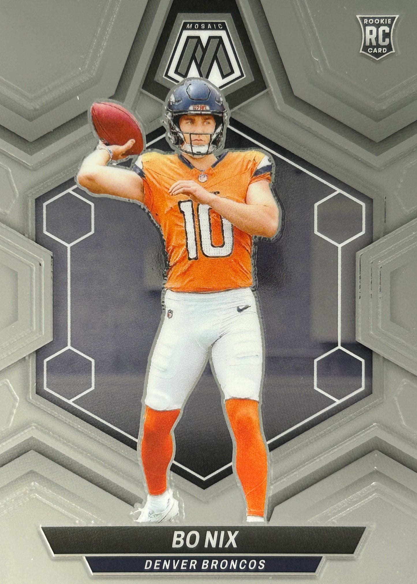 Bo Nix Mosaic Rookie Broncos