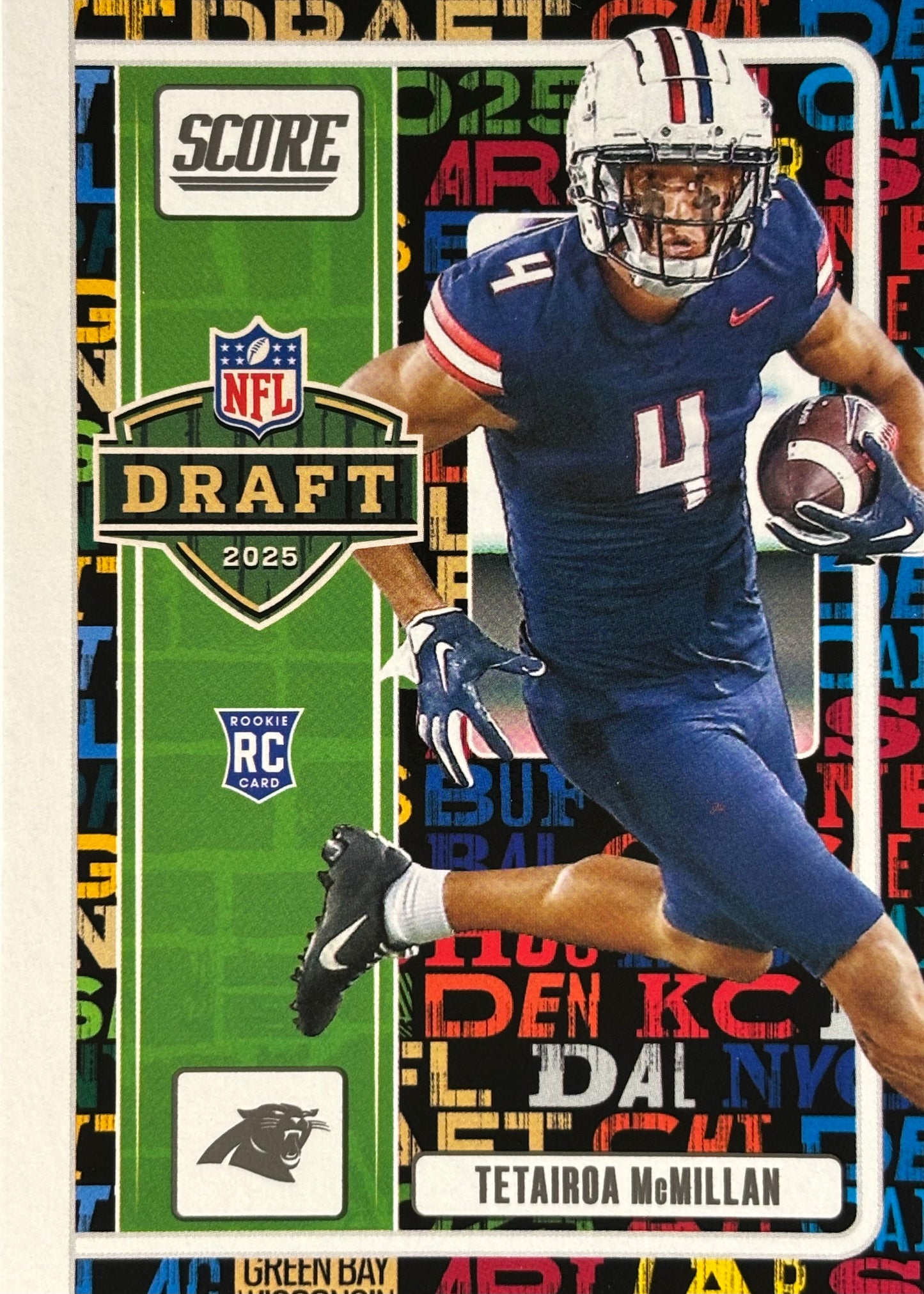 Tetairoa McMillan Score Draft Rookie Panthers
