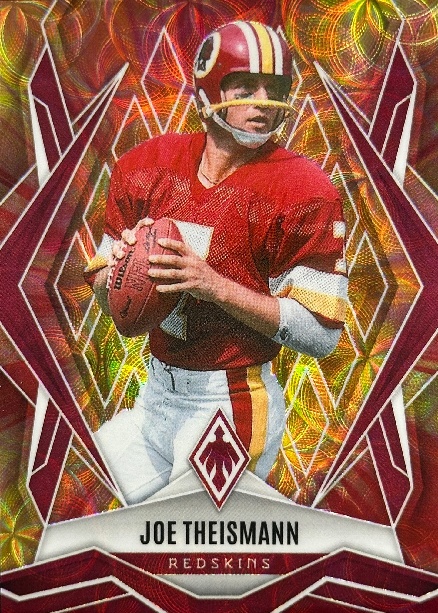 Joe Theismann Phoenix Fire Burst /350 Washington Redskins Commanders