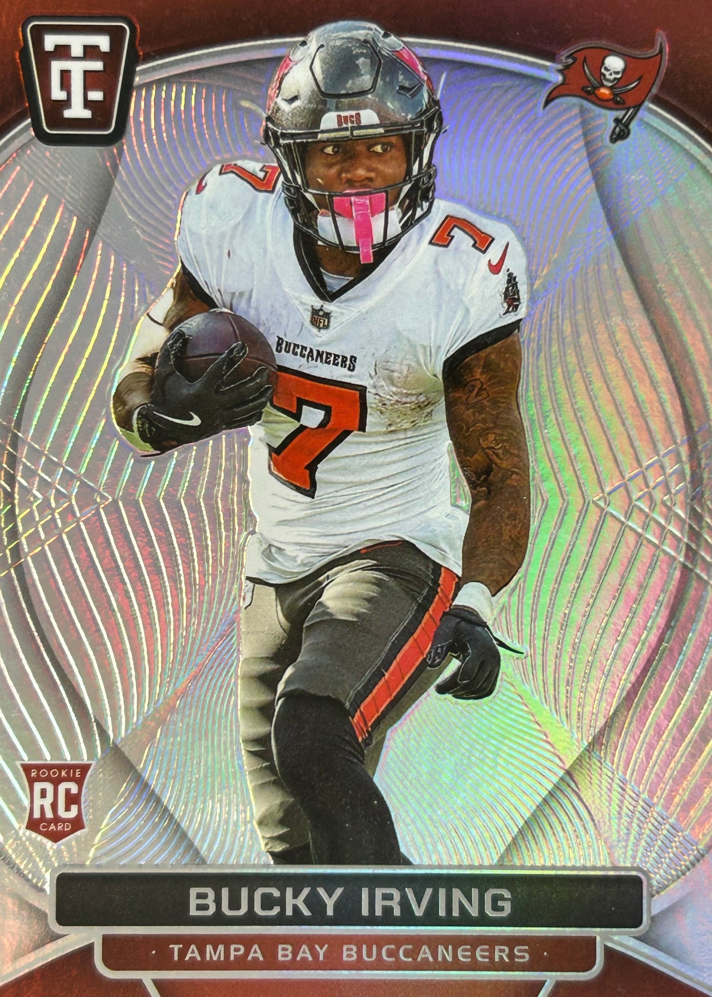 Bucky Irving Totally Certified Silver Rookie Buccaneers Sports Card