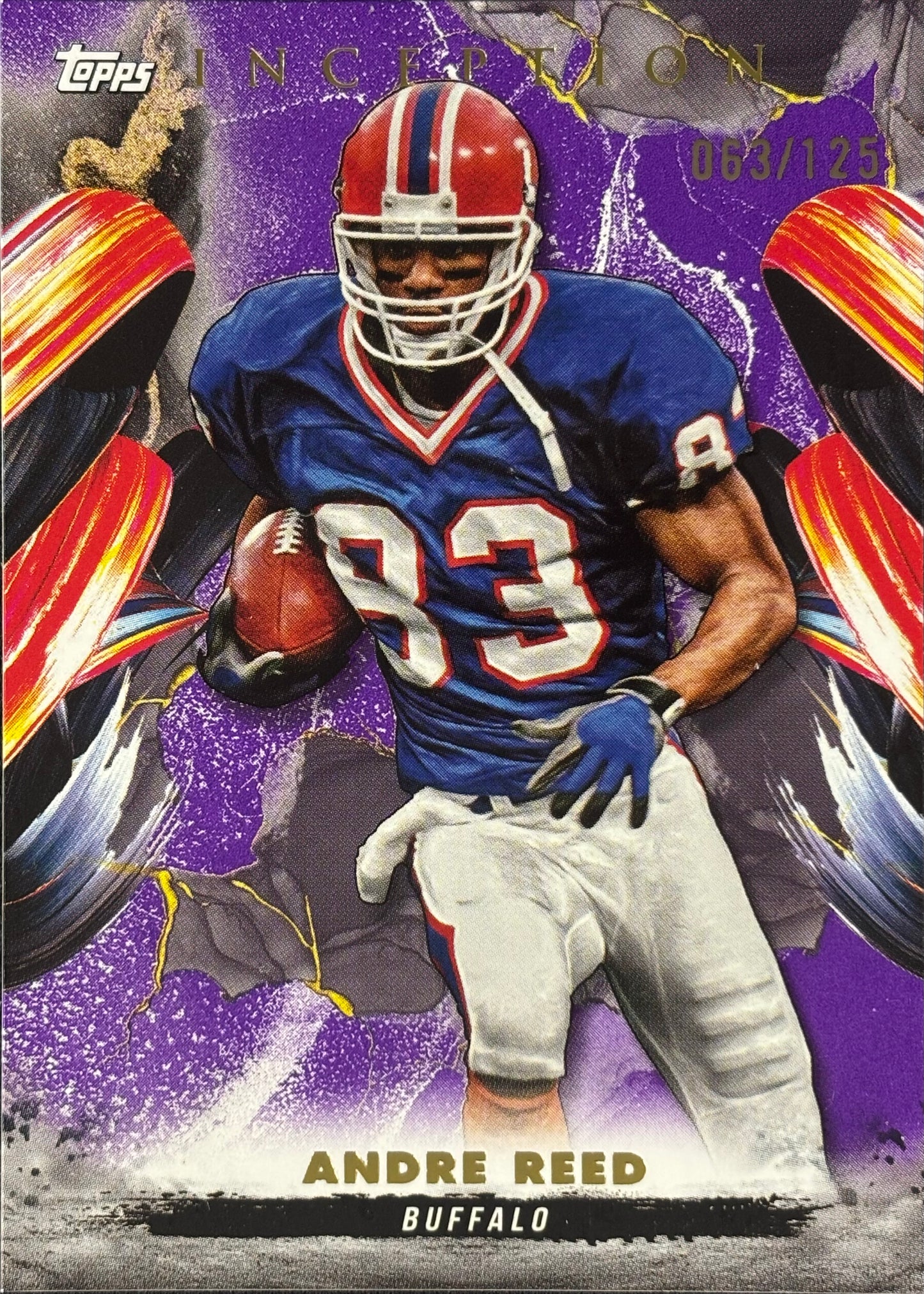 Andre Reed Inception Purple /125 Bills