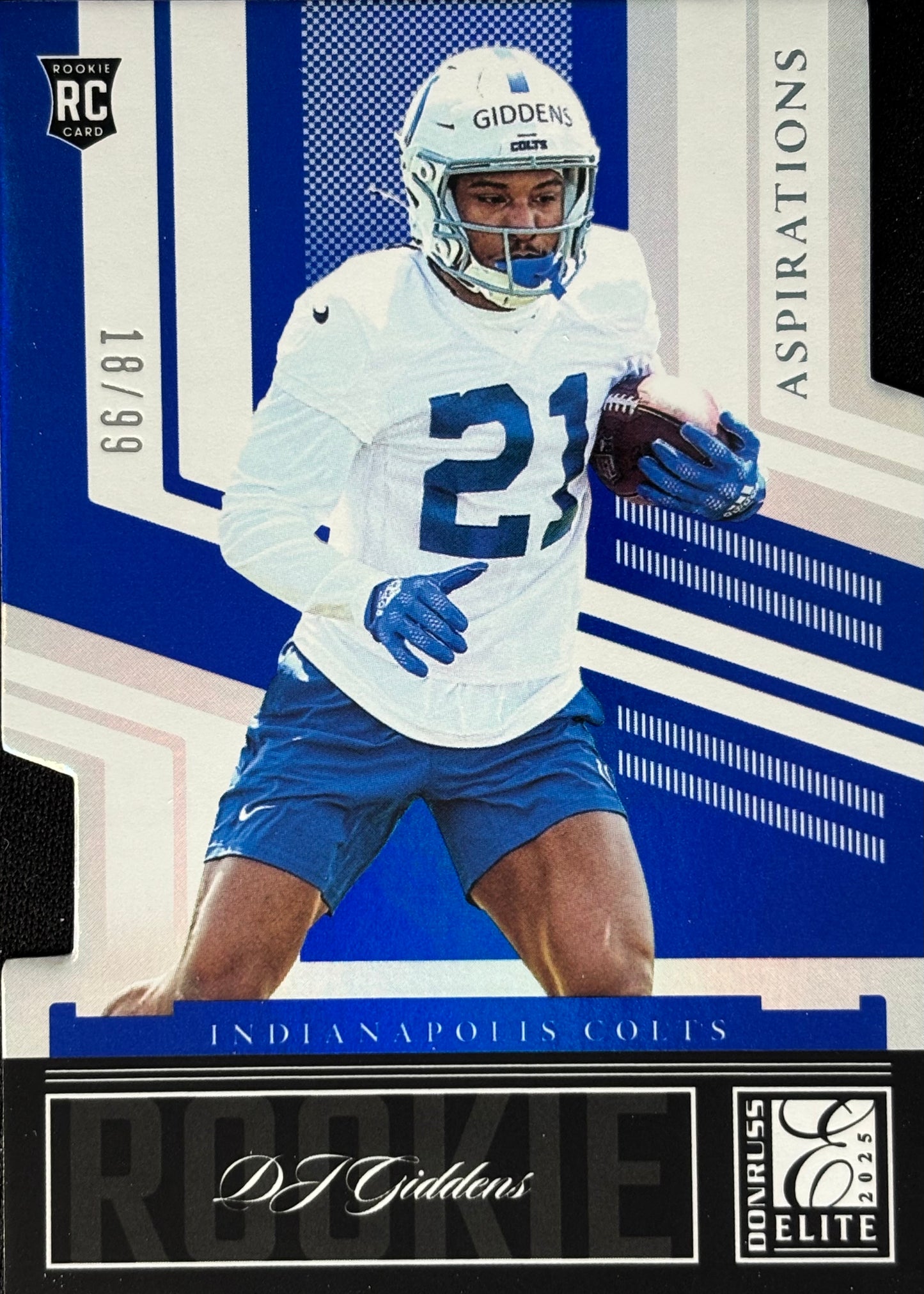 DJ Giddens Aspirations Blue /99 Rookie Colts