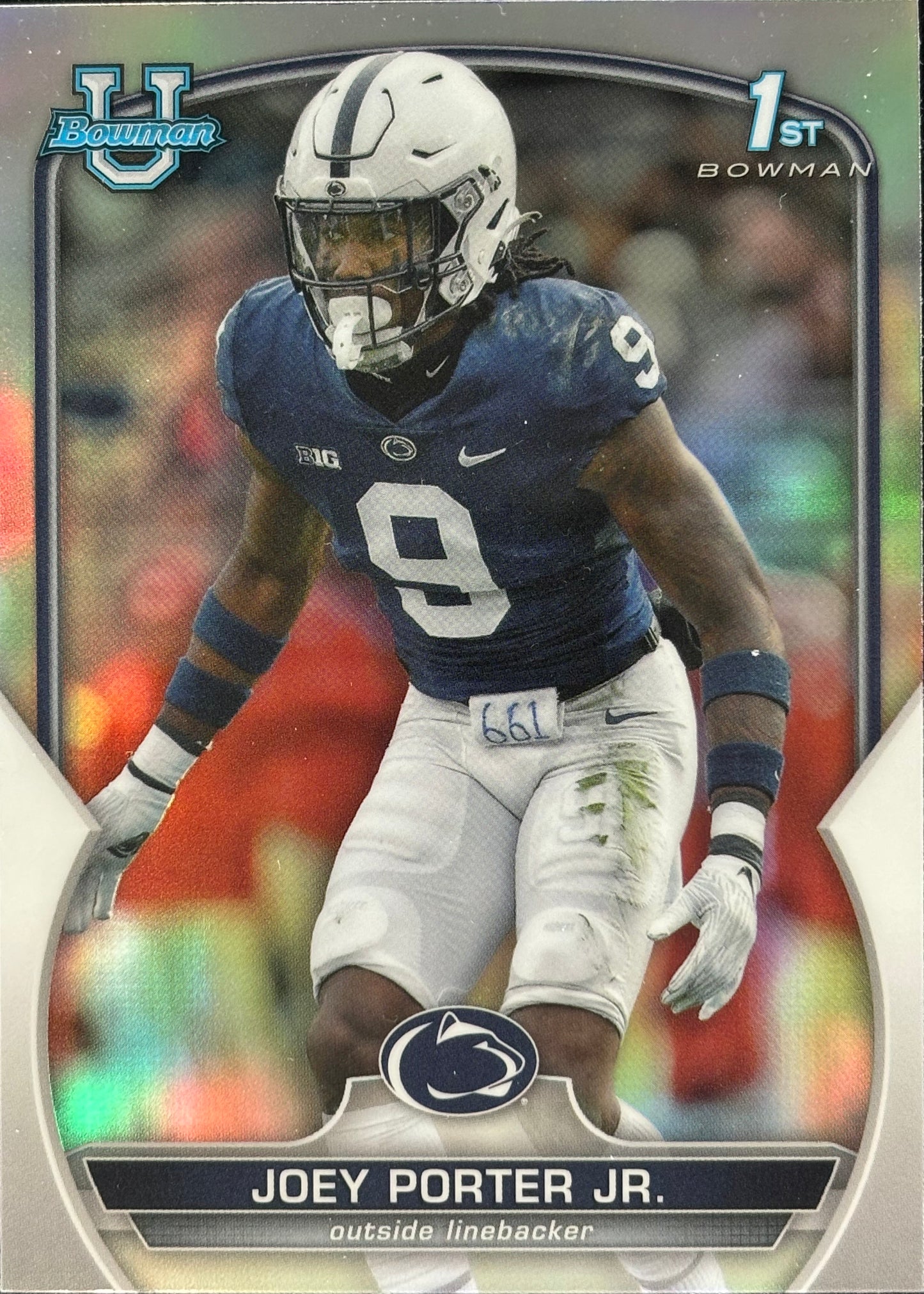 Joey Porter Jr. Bowman U Chrome Refractor Packers
