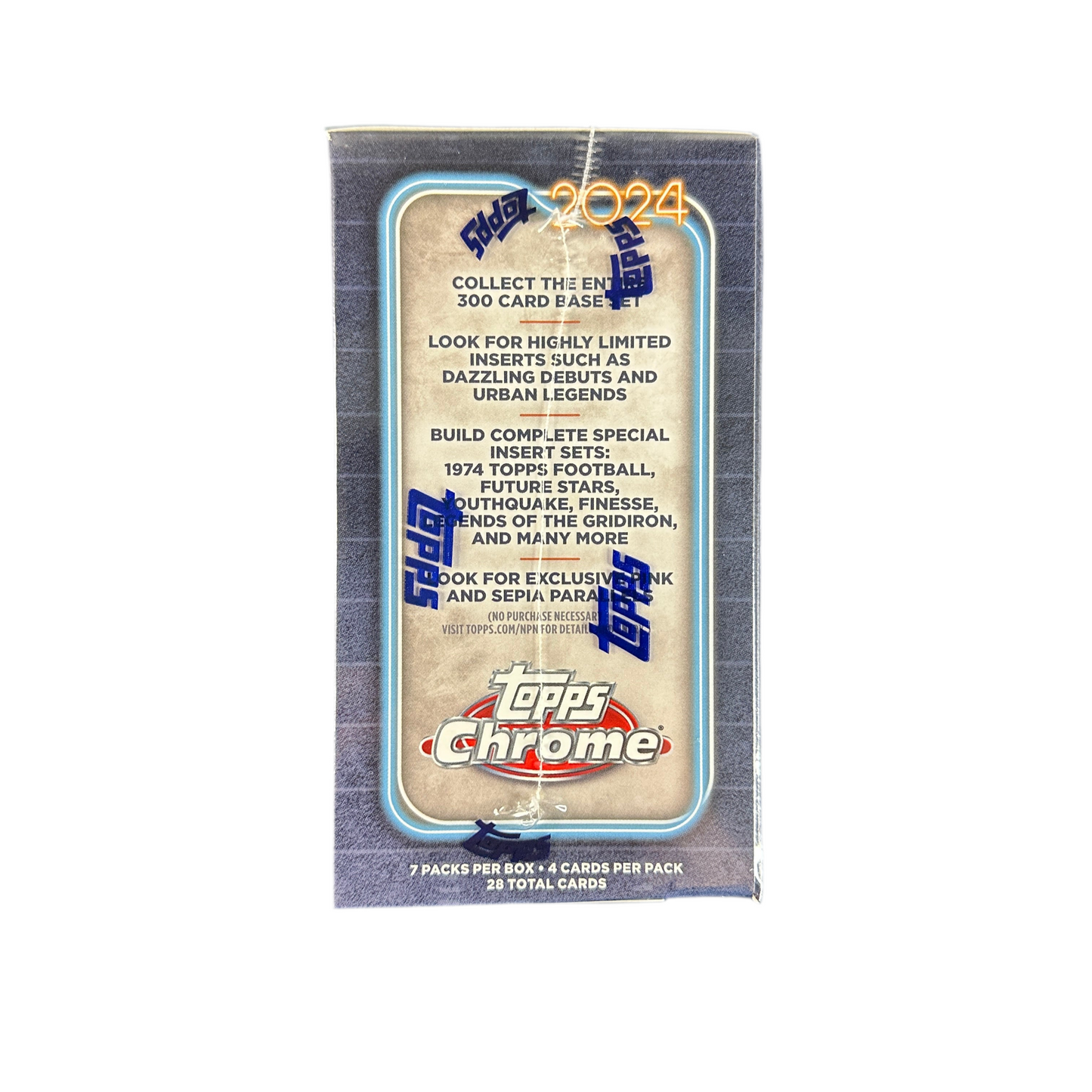 2024 Topps Chrome Football 7-Pack Blaster Box