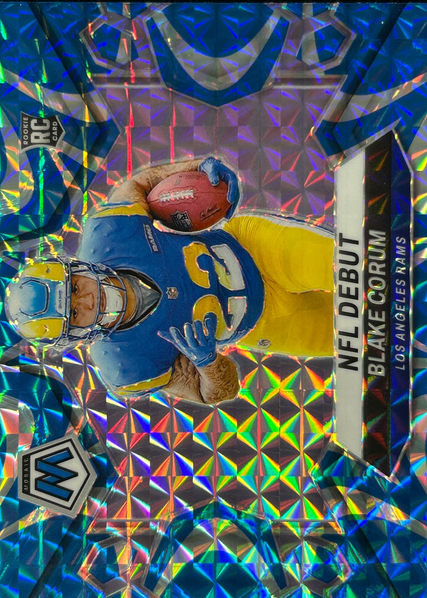 Blake Corum Mosaic Blue Reactive Debut
