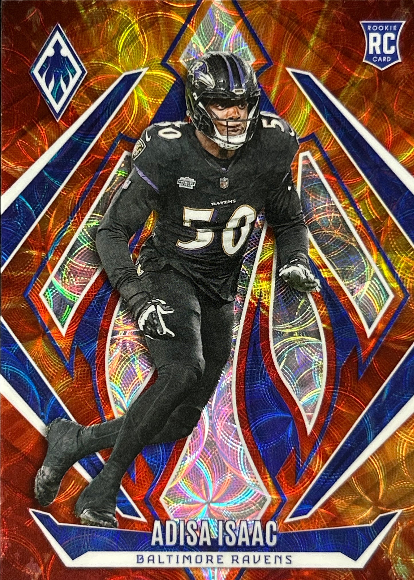 Adisa Isaac Phoenix Fire Burst /350 Rookie Ravens