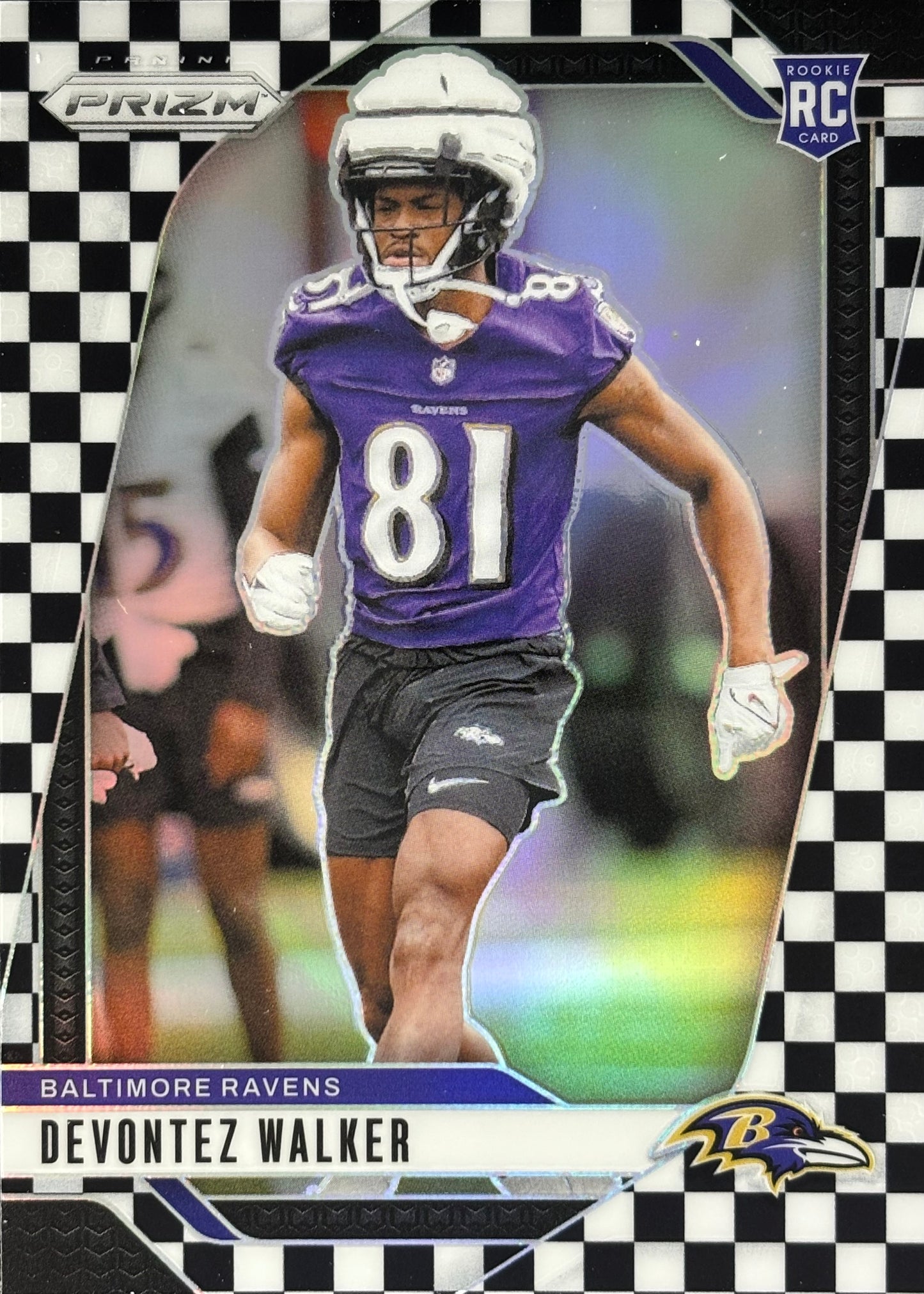 Devontez Walker Prizm Checkerboard Rookie Ravens