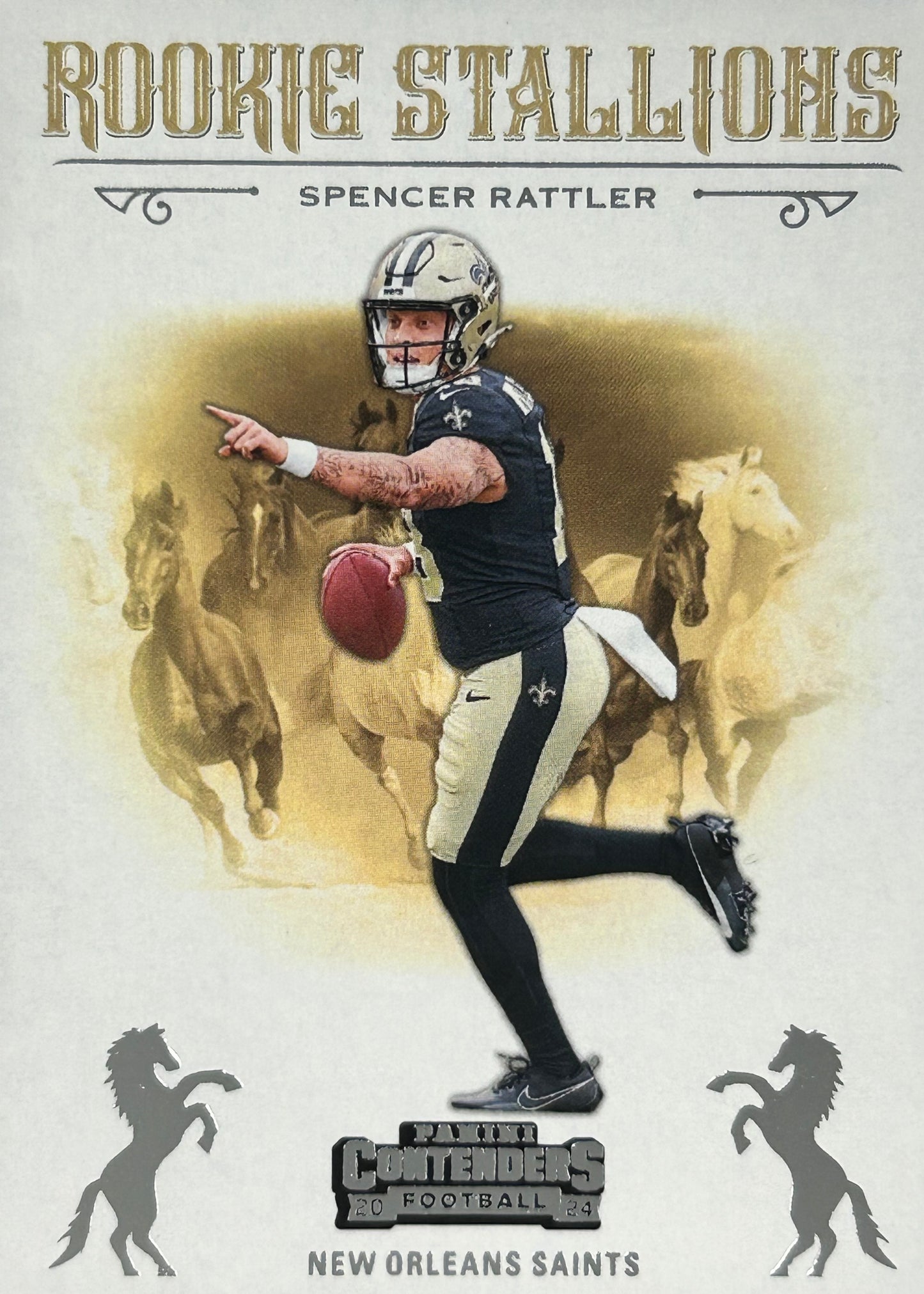 Spencer Rattler Rookie Stallions Saints Sports Card