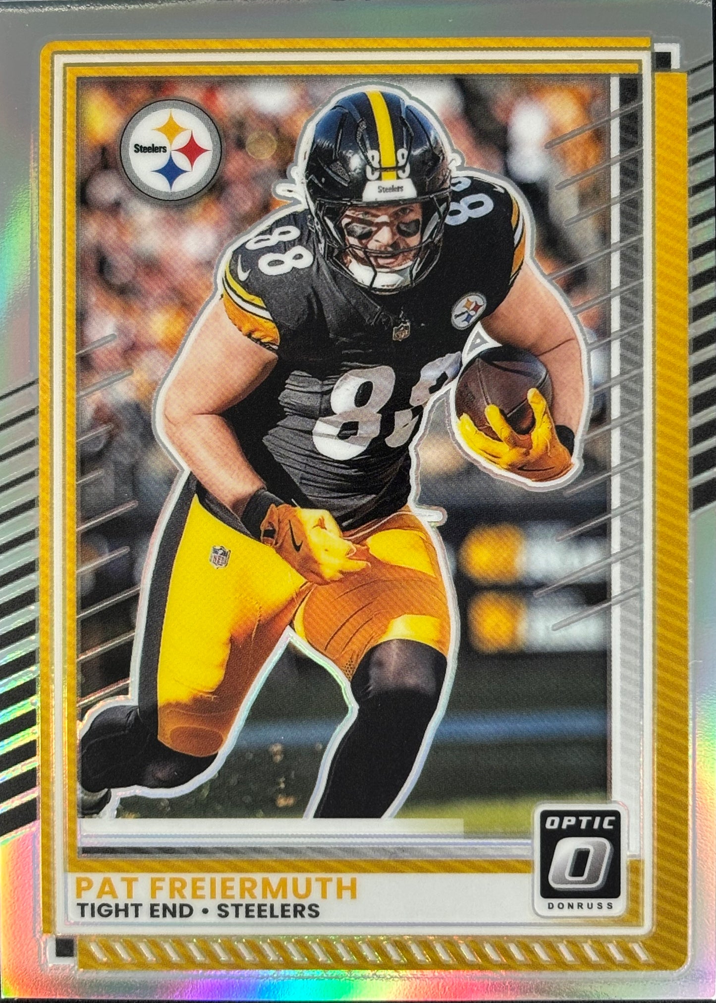 Pat Freiermuth Optic Holo Steelers Sports Card