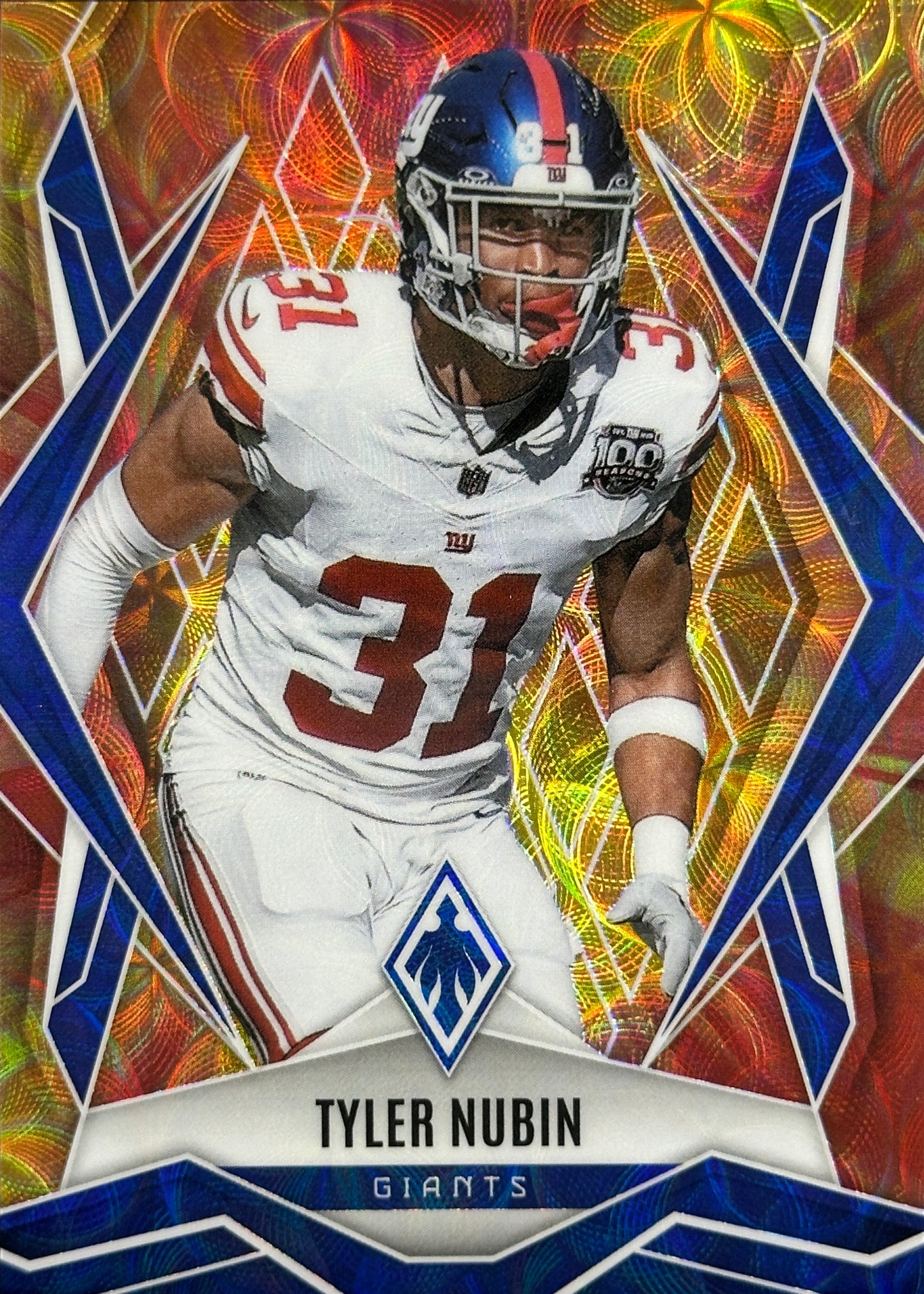 Tyler Nubin Phoenix Fire Burst /350 New York Giants