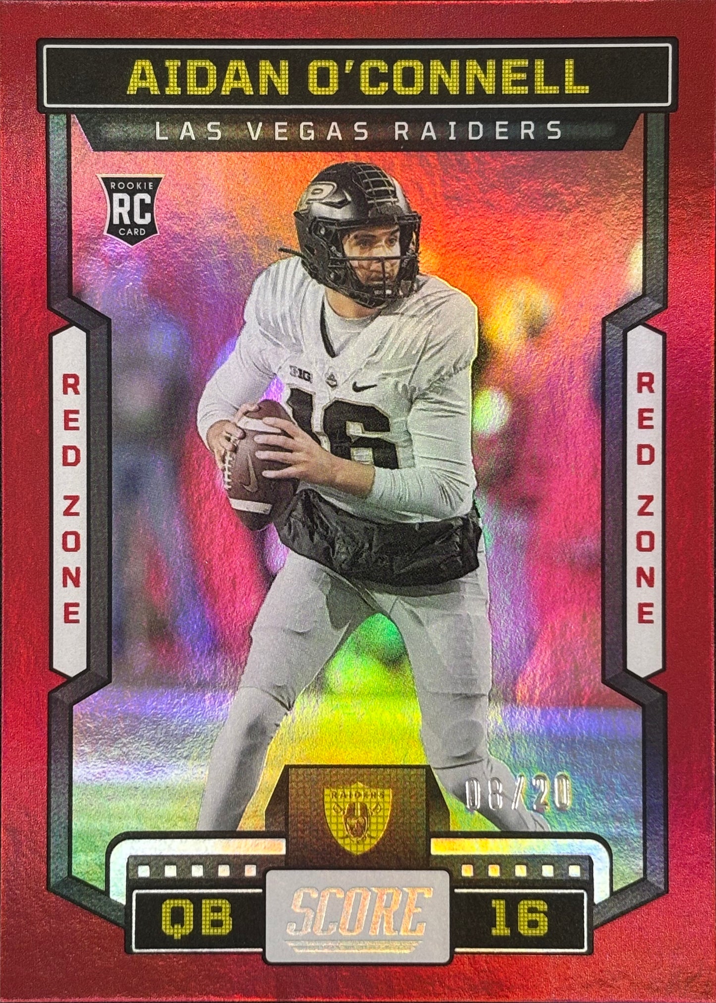 Aidan O’Connell Score Red /20 Rookie Raiders