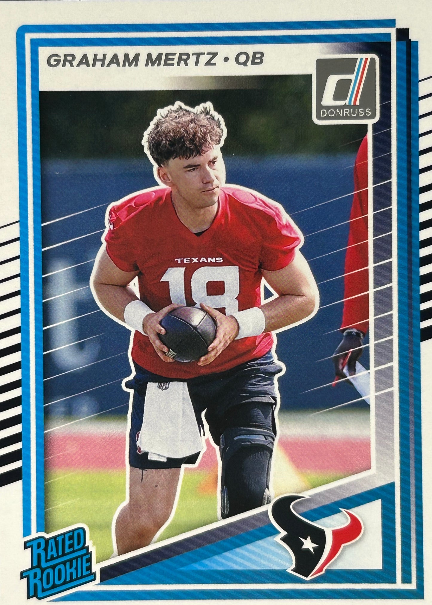 Graham Mertz Donruss Rated Rookie Texans