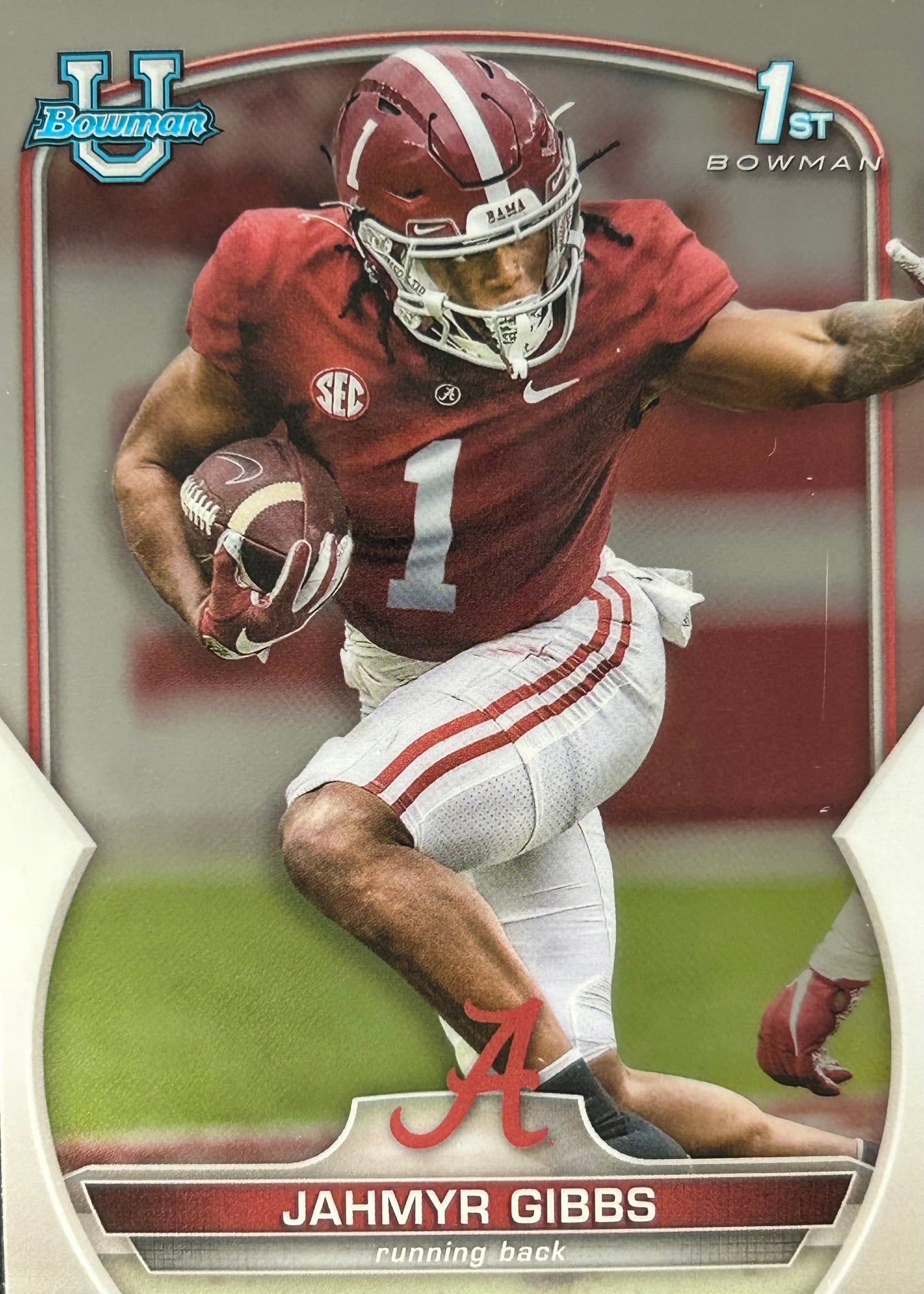 Jahmyr Gibbs Bowman U Chrome 1st Lions