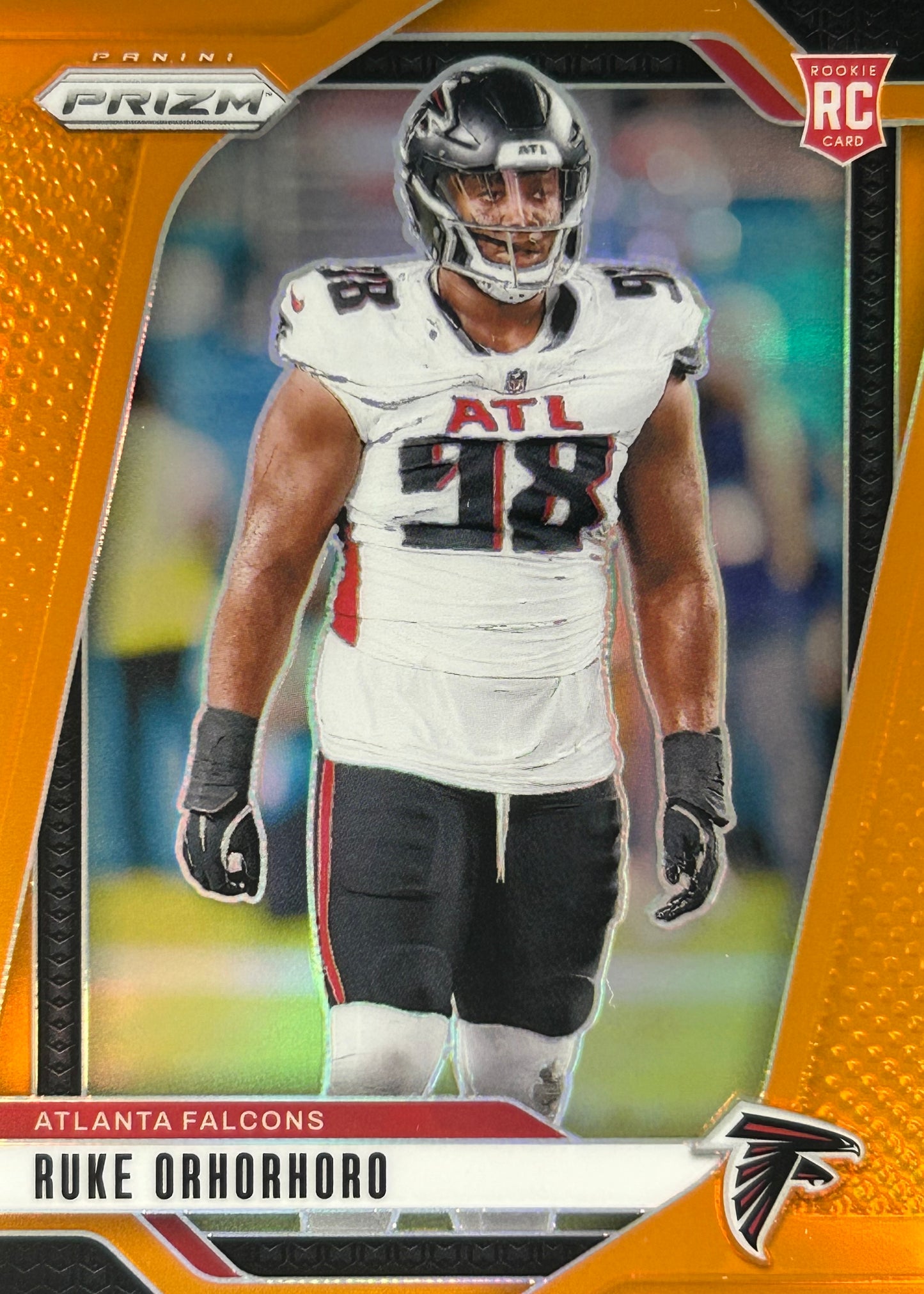 Ruke Orhorhoro Prizm Orange /249 Rookie Falcons