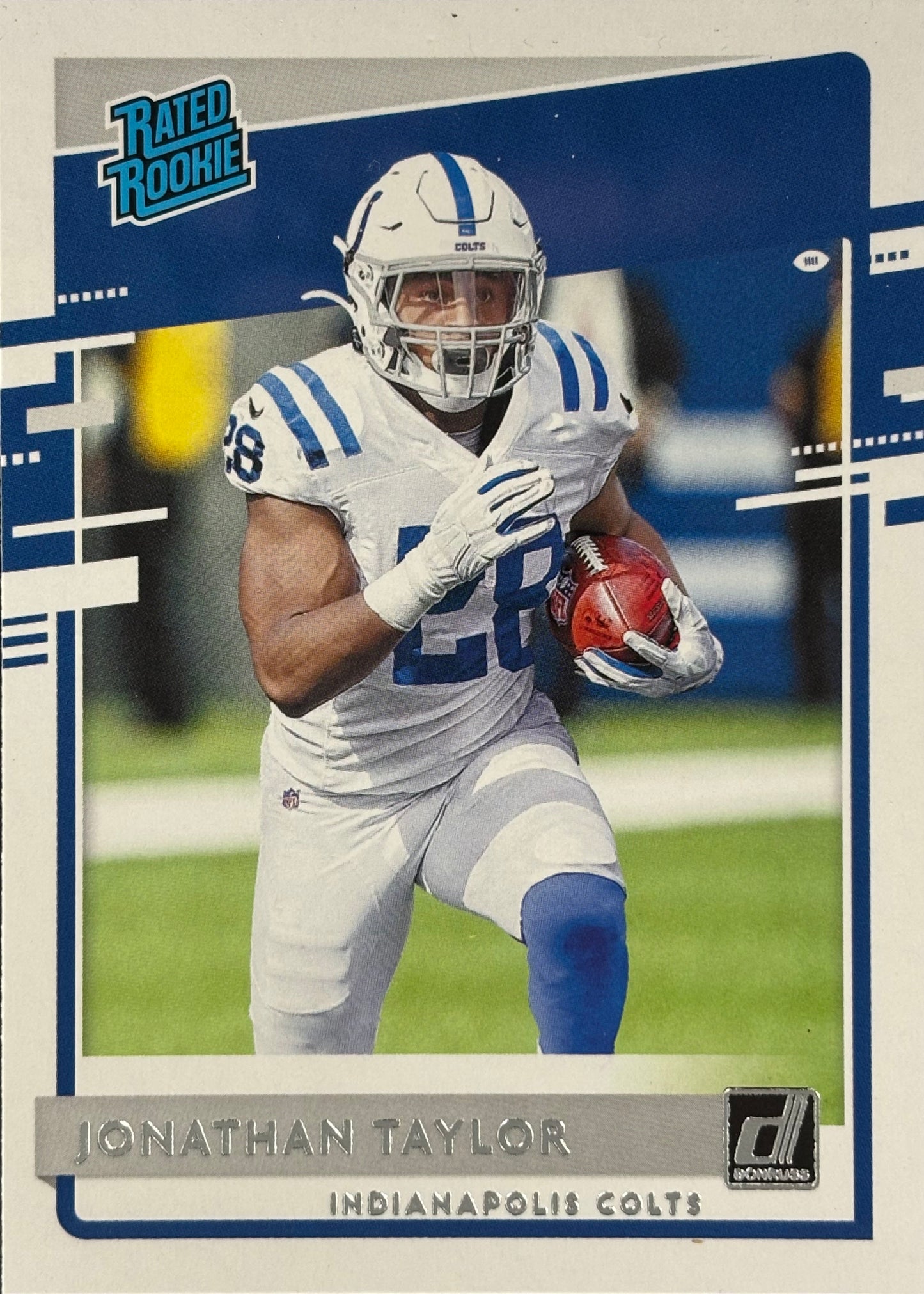 Jonathan Taylor Donruss Rated Rookie Colts