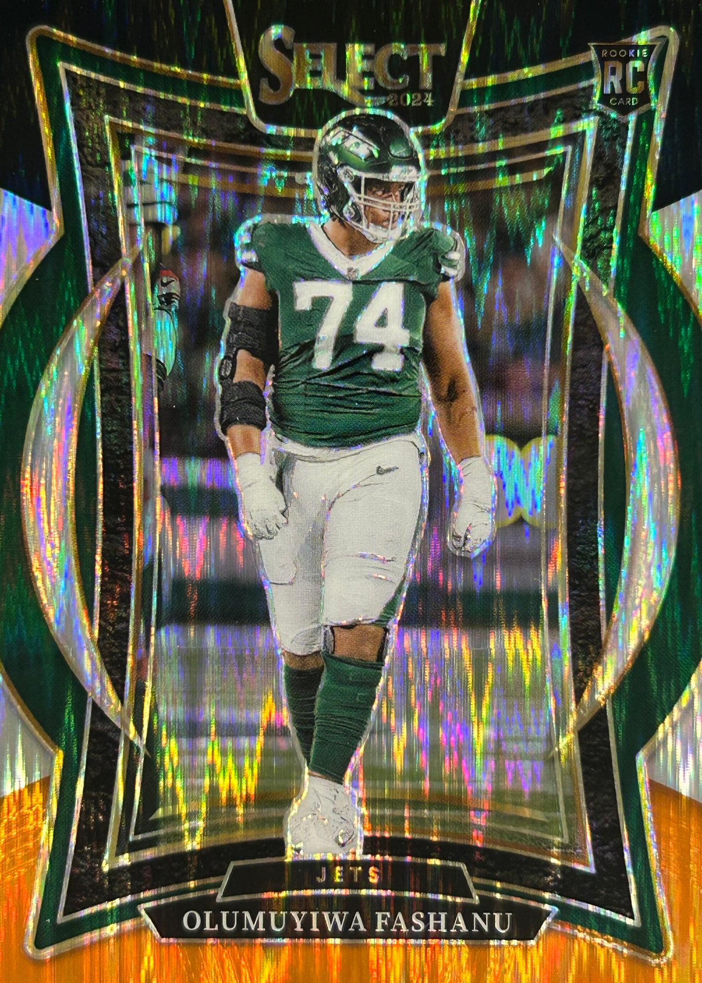 Olumuyiwa Fashanu Select Black Orange Rookie Jets