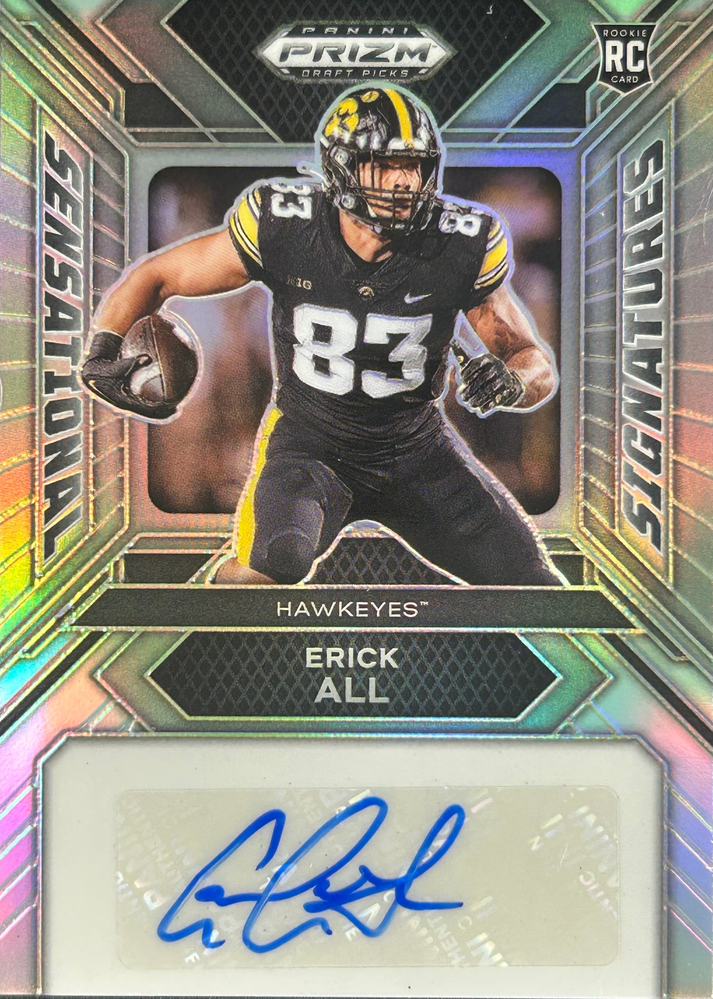 Erick All Prizm Draft Auto Rookie Bengals