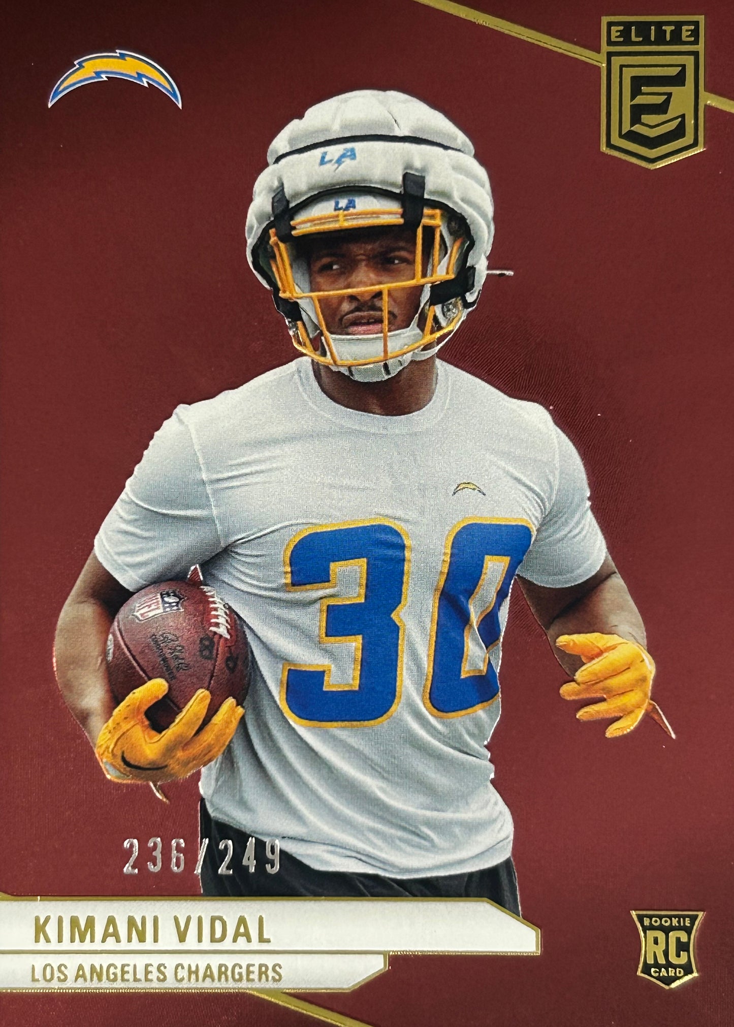 Kimani Vidal Elite /249 Rookie Chargers