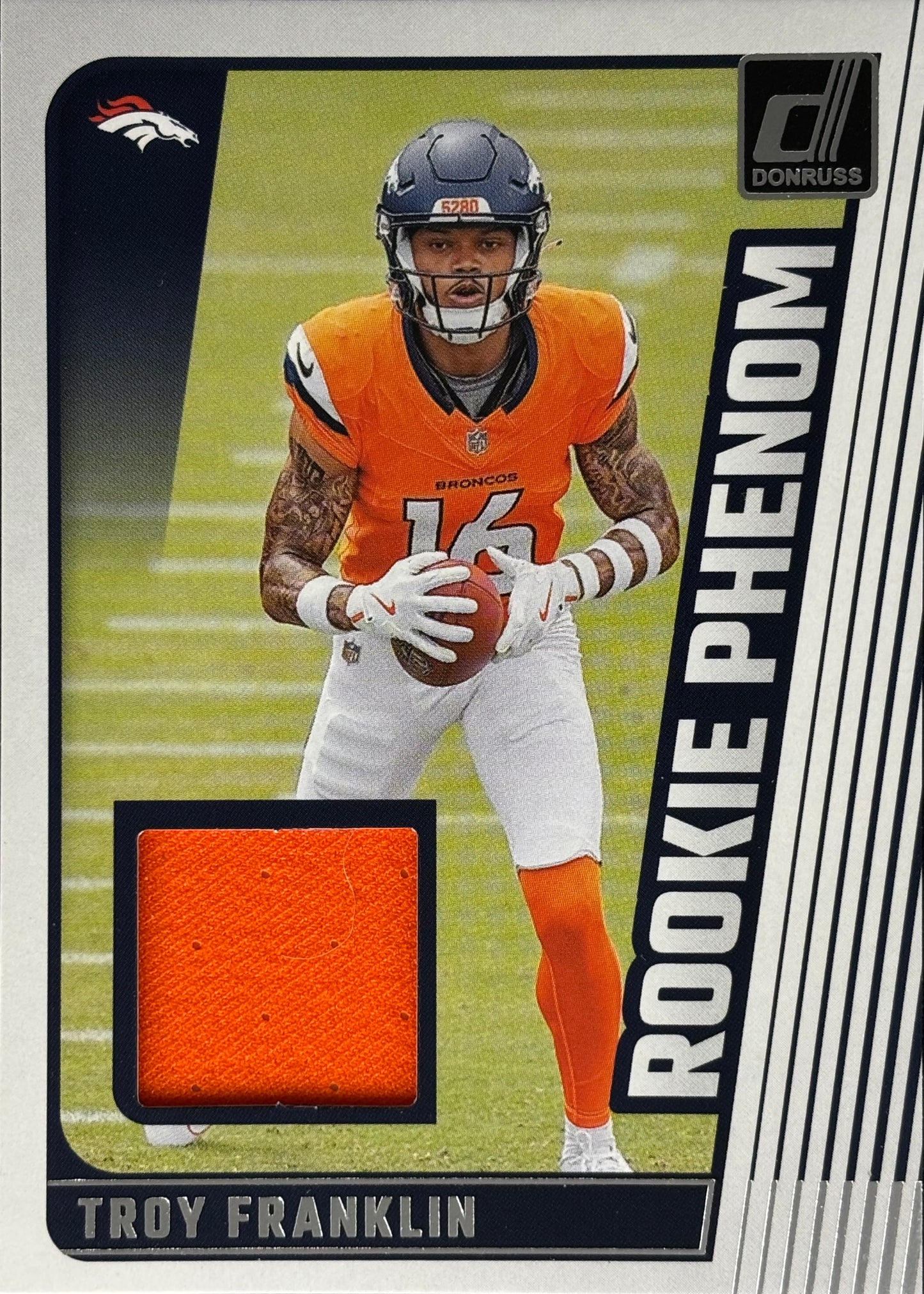 Troy Franklin Rookie Phenoms Patch Broncos