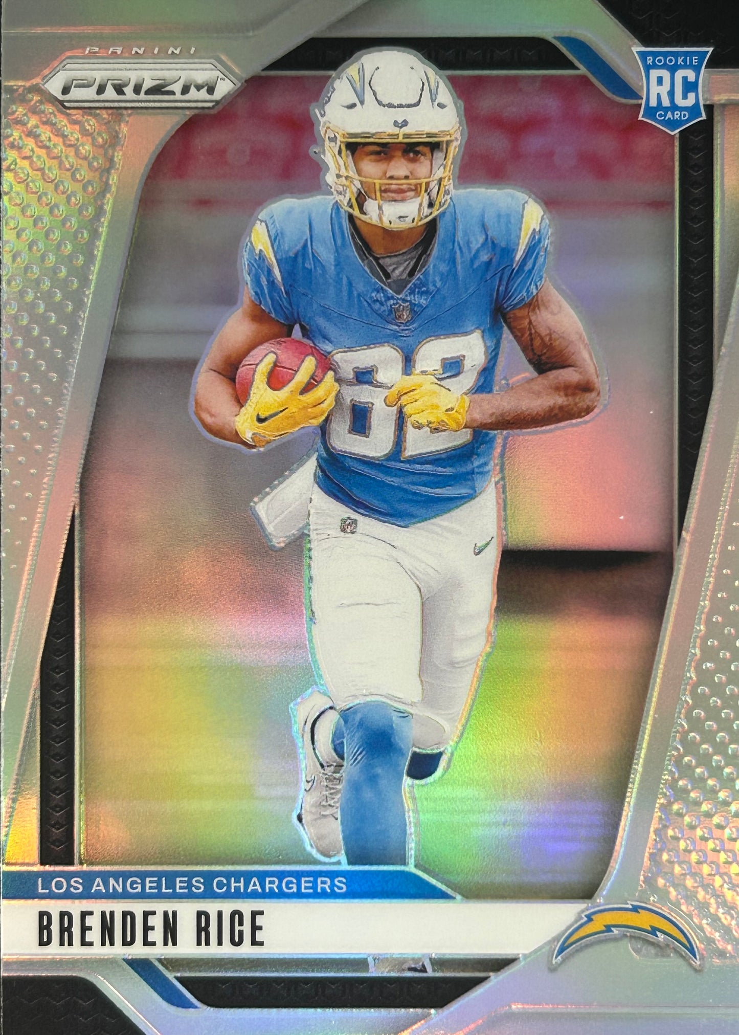 Brendan Rice Prizm Silver Rookie Chargers