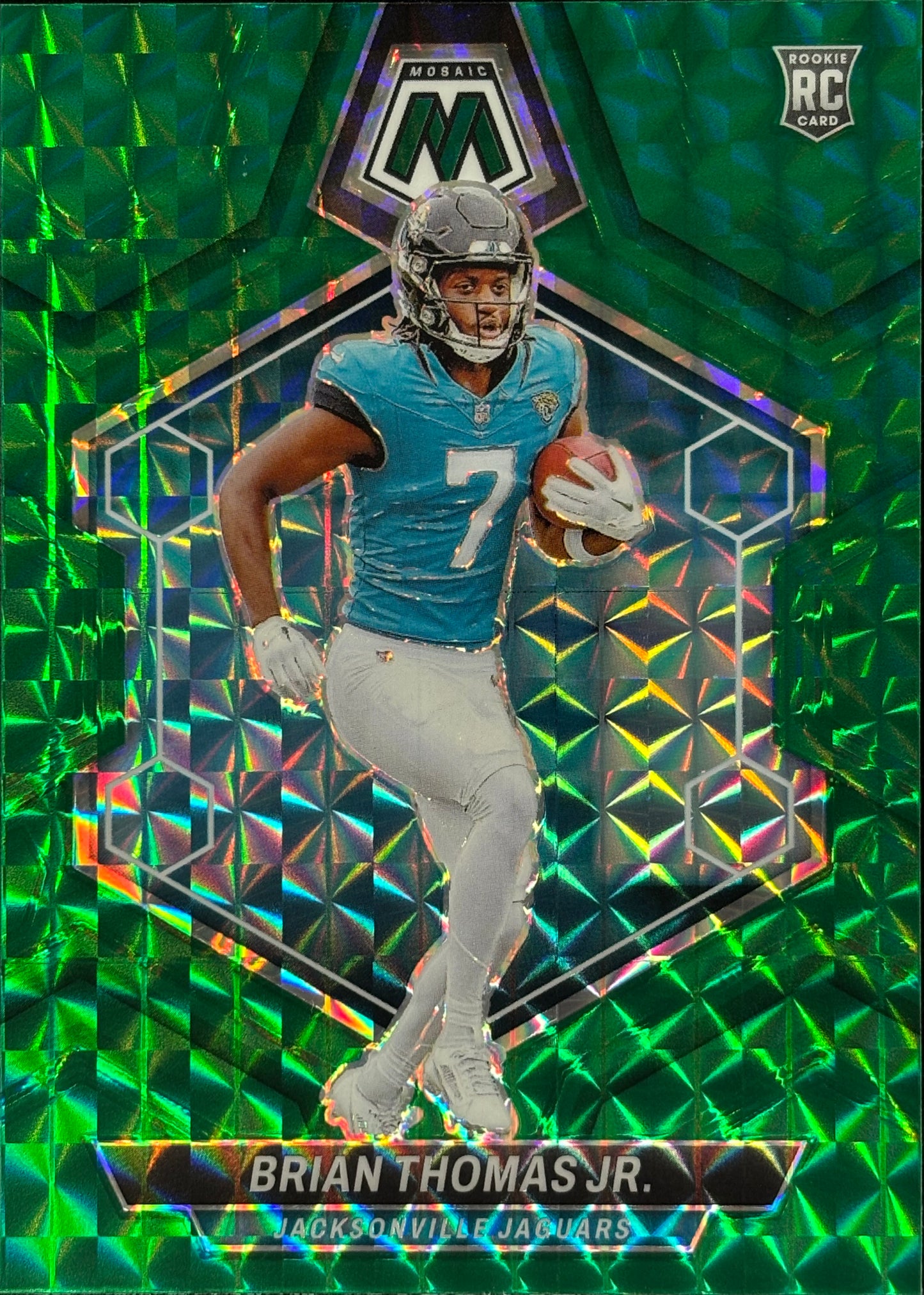 Brian Thomas Jr. Mosaic Green Rookie Jaguars