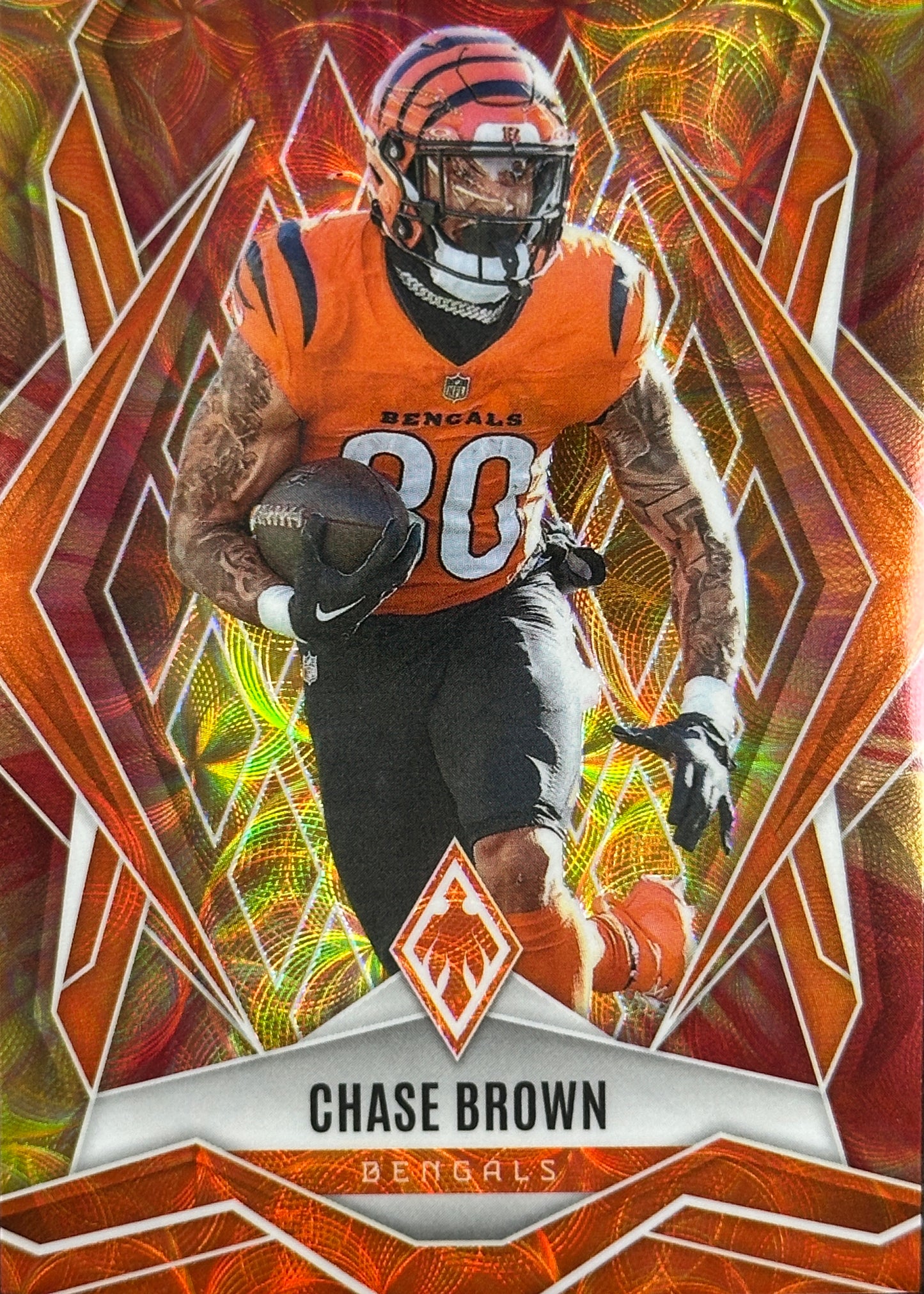 Chase Brown Phoenix Fire Burst /350 Cincinnati Bengals