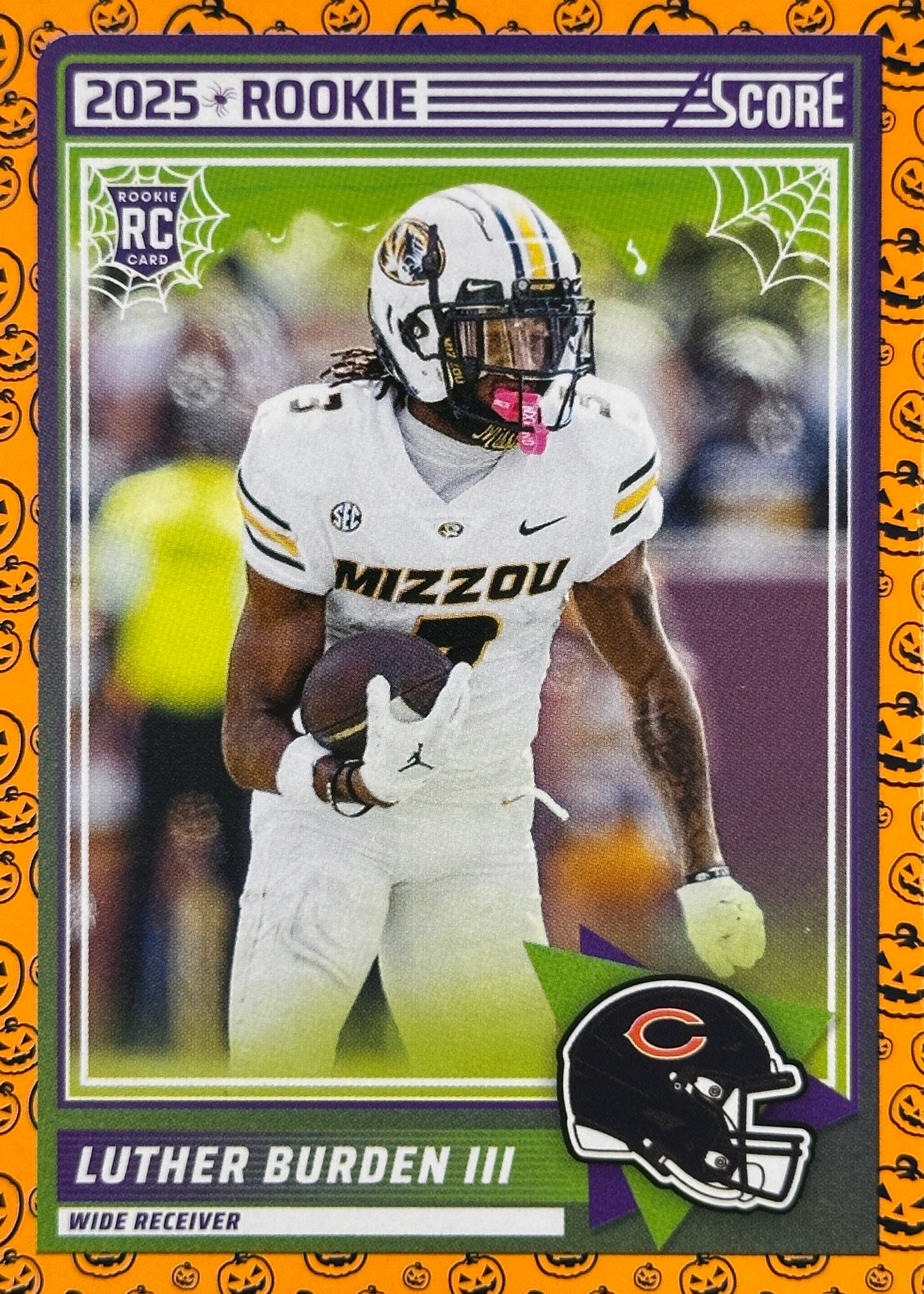 Luther Burden III Score A Treat Rookie Bears Sports Card