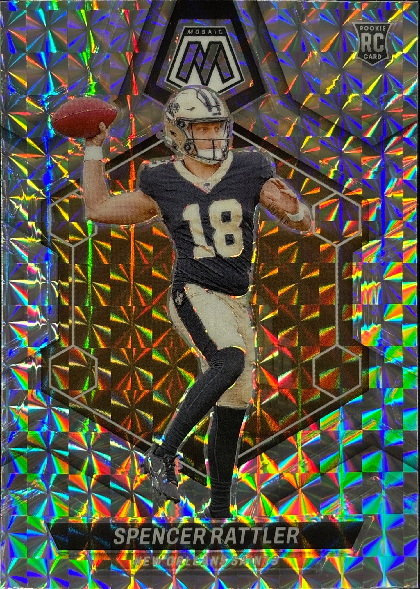Spencer Rattler Mosaic Prizm Rookie